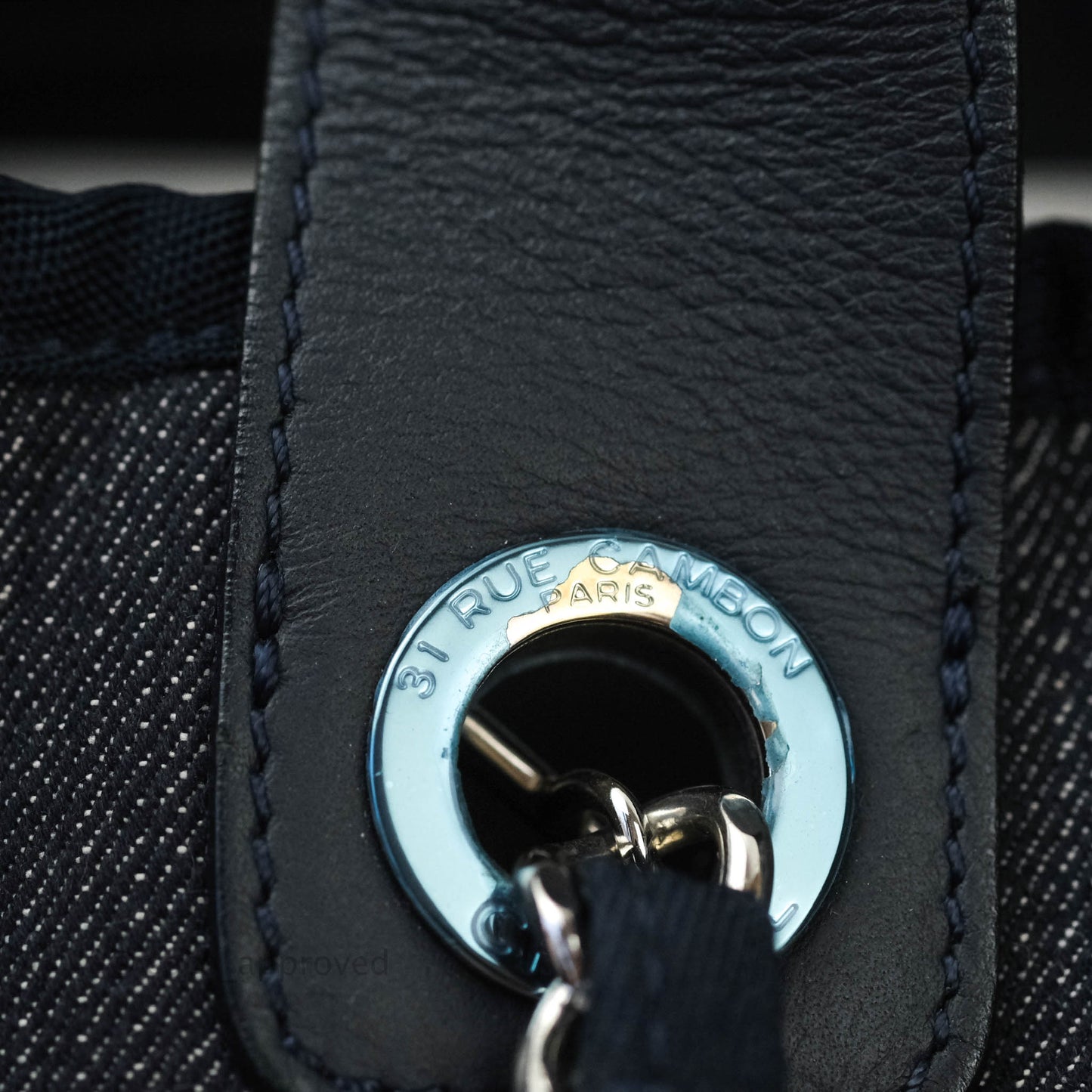 Chanel Canvas Large Deauville Tote Denim
