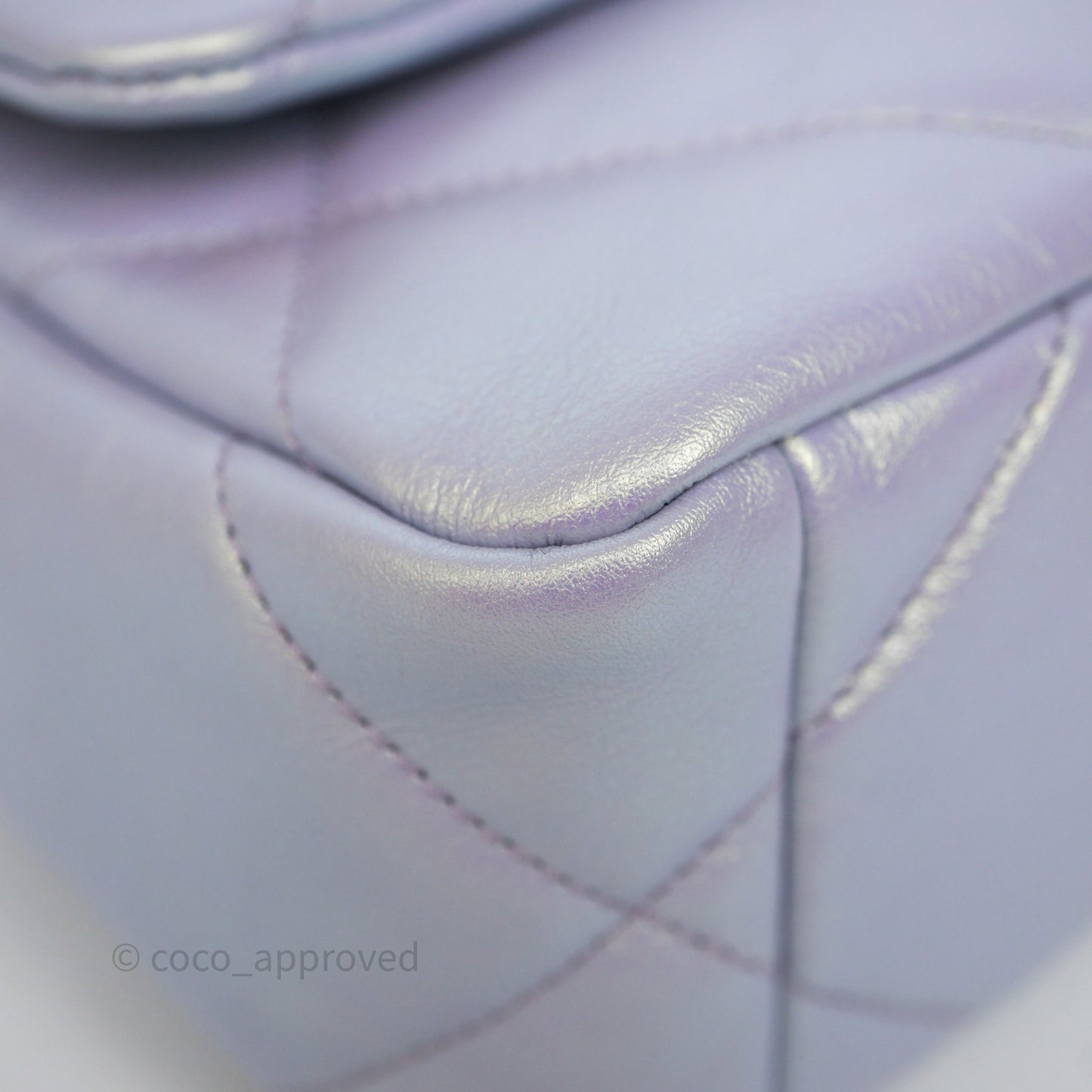 Chanel 19 Small Iridescent Purple Mixed Hardware