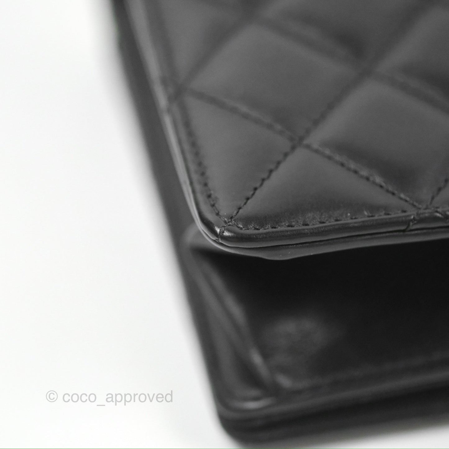 Chanel Quilted Ballerine Flap Light Beige Black Calfskin Ruthenium Hardware