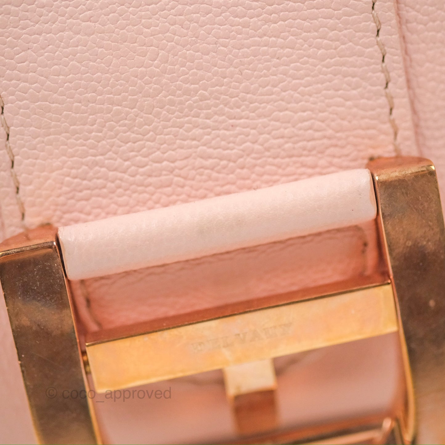 Delvaux Brillant East West Top Handle Bag Nude Pink Rose Gold Hardware