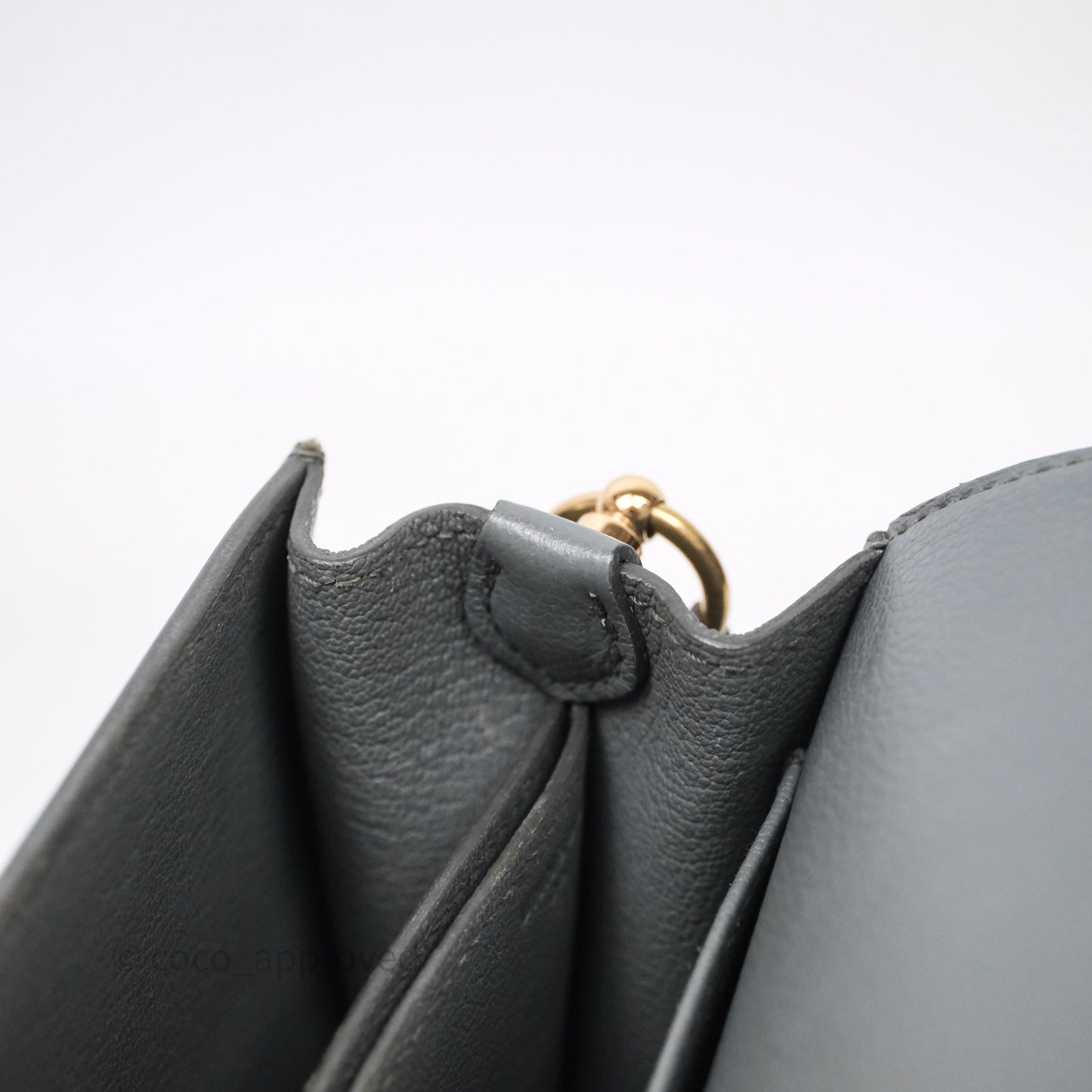 Hermès Roulis Mini 18 Vert Amancde 63 Evercolor Gold Hardware