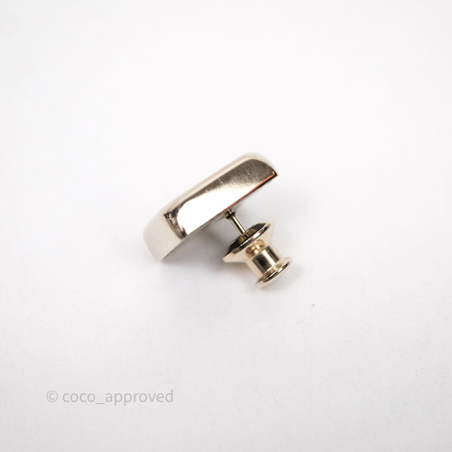 Chanel CC Square Brooch Set in 3 Gold Tone 22P