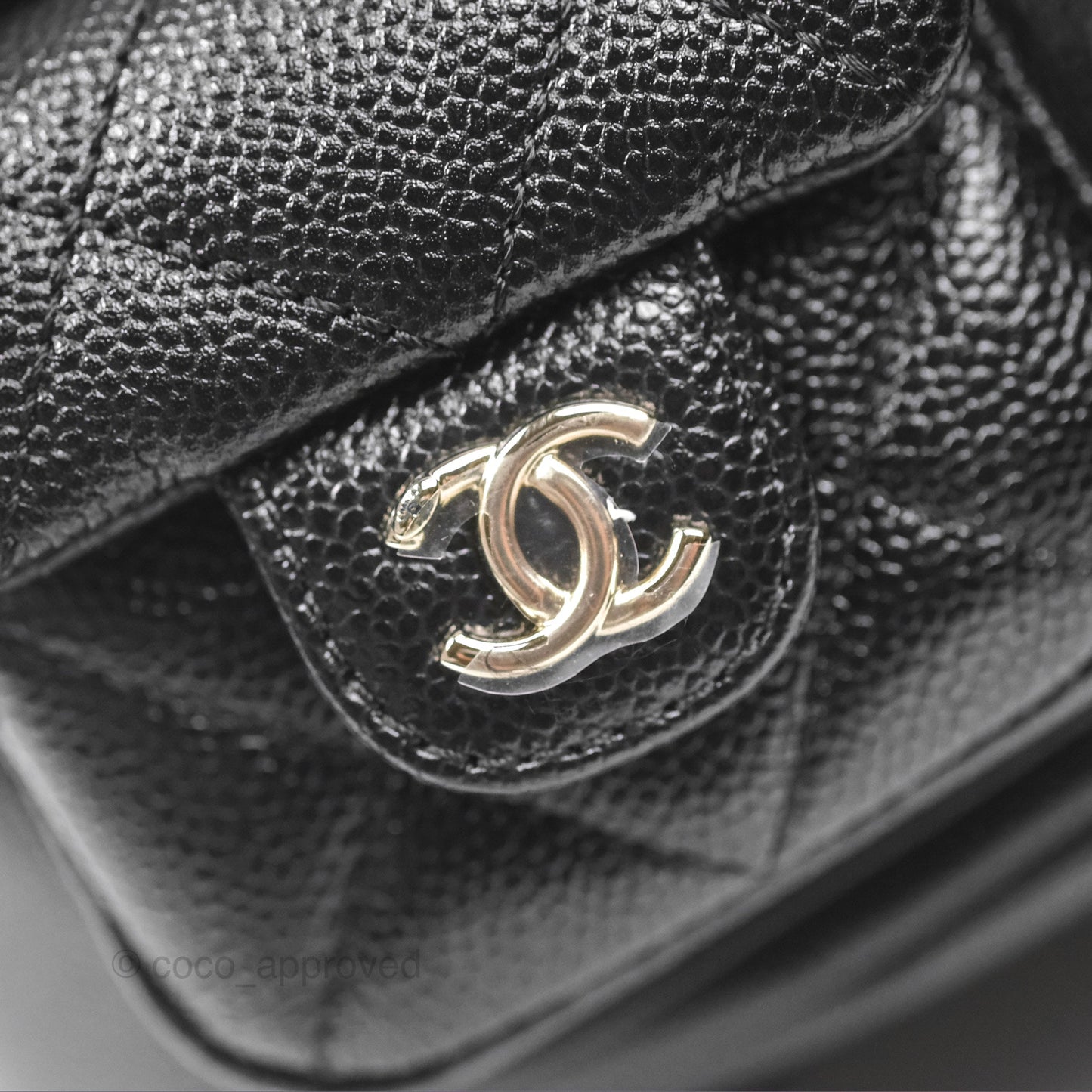 Chanel Duma Backpack Small Black Caviar Gold Hardware