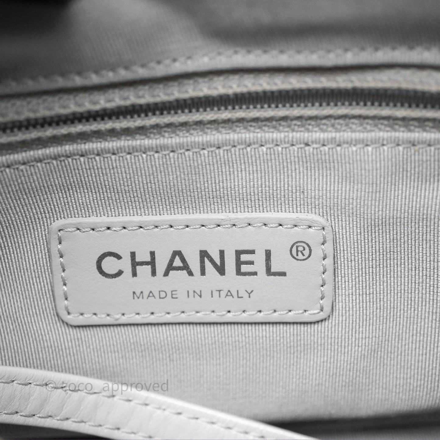 Chanel Small Gabrielle Hobo Quilted Grey Aged Calfskin