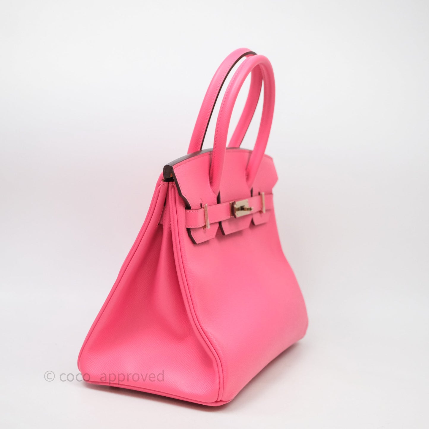 Hermès Birkin 30 Special Order Rose Azalée Permabrass Gold Hardware