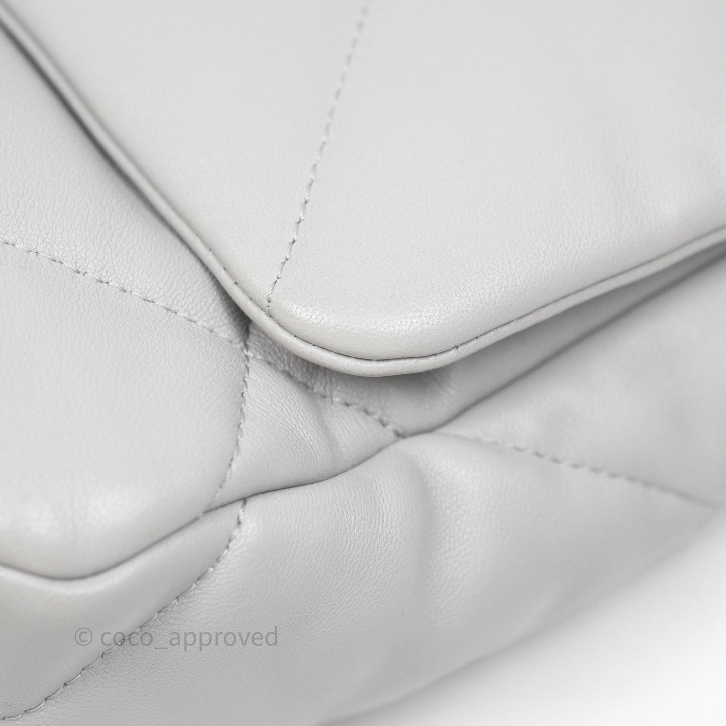 Chanel 19 Small Light Grey Mixed Hardware