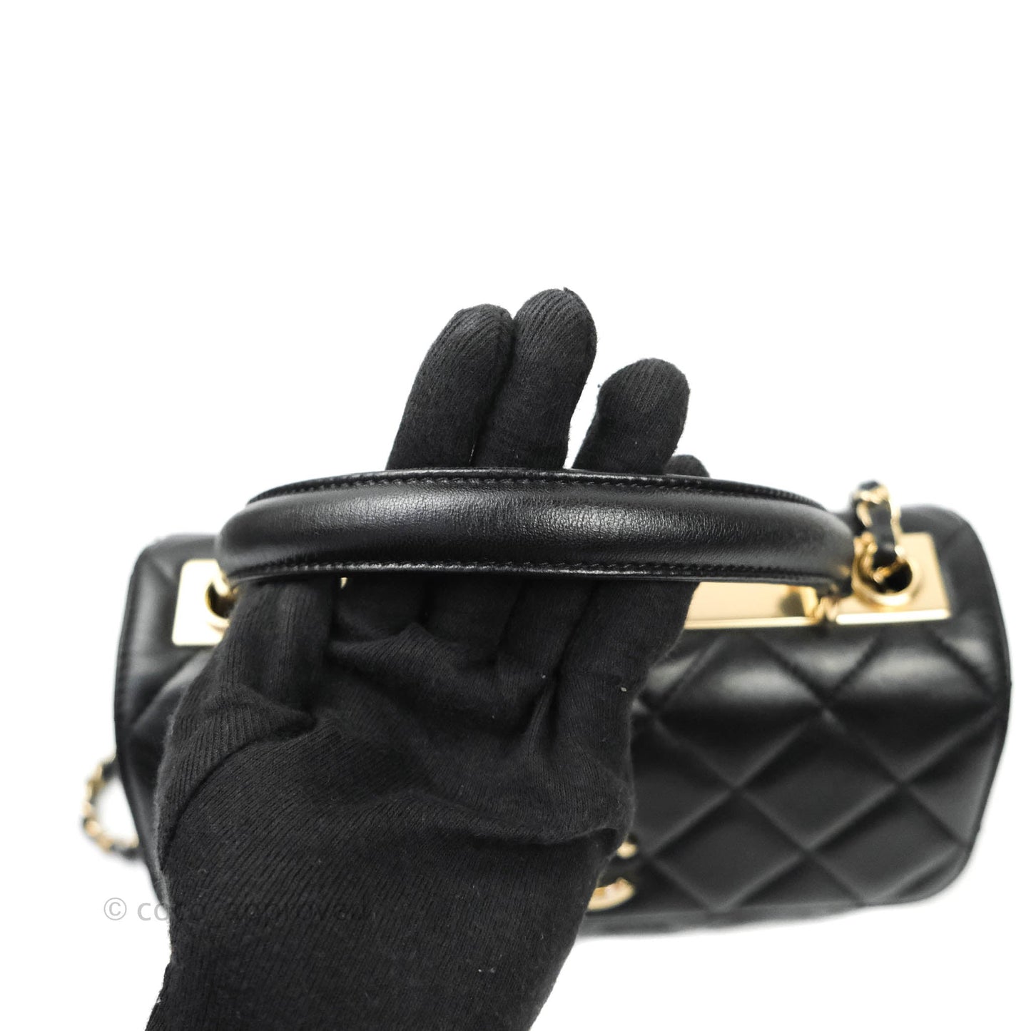 Chanel Trendy CC Small Black Lambskin Gold Hardware