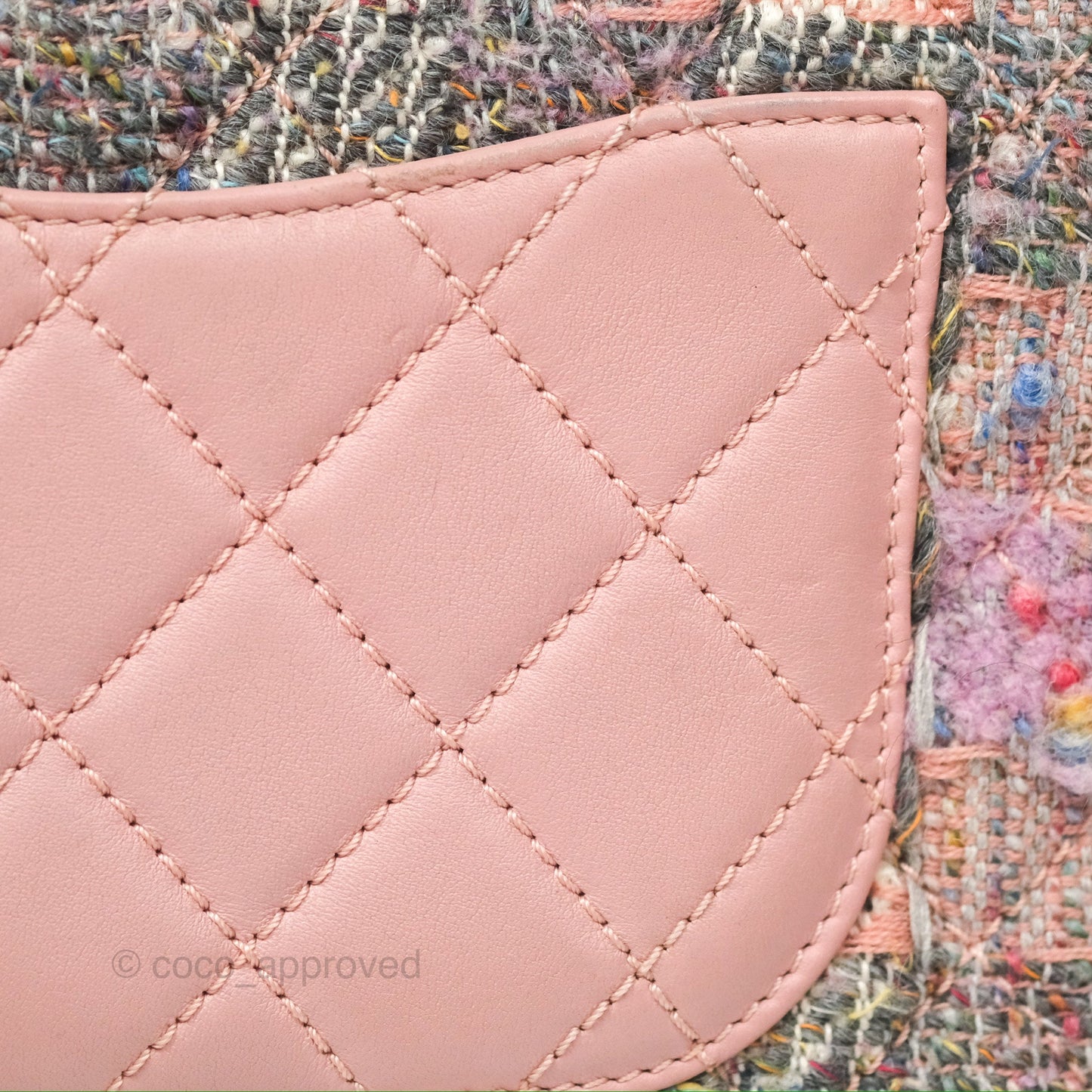 Chanel Small CC Filigree Flap Pink Tweed