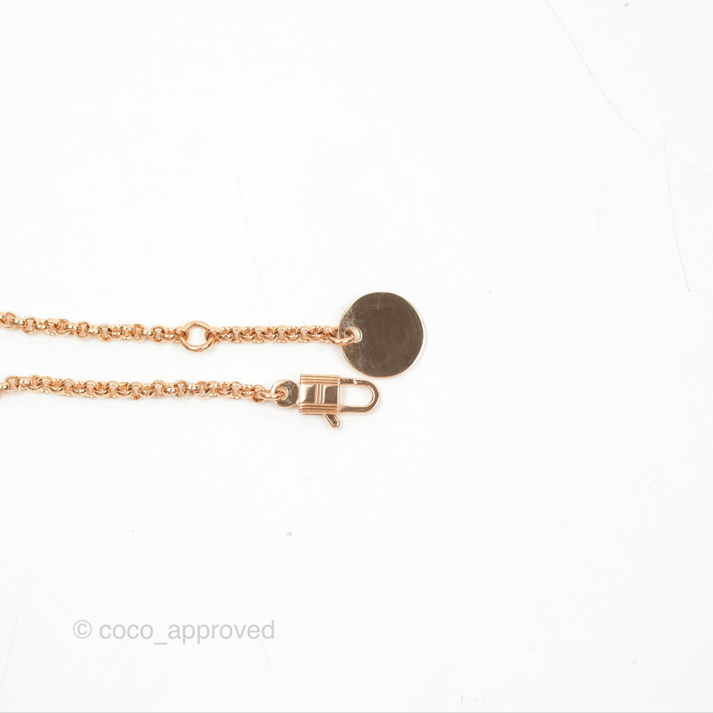 Hermès Kelly Clochette Bracelet Rose Gold