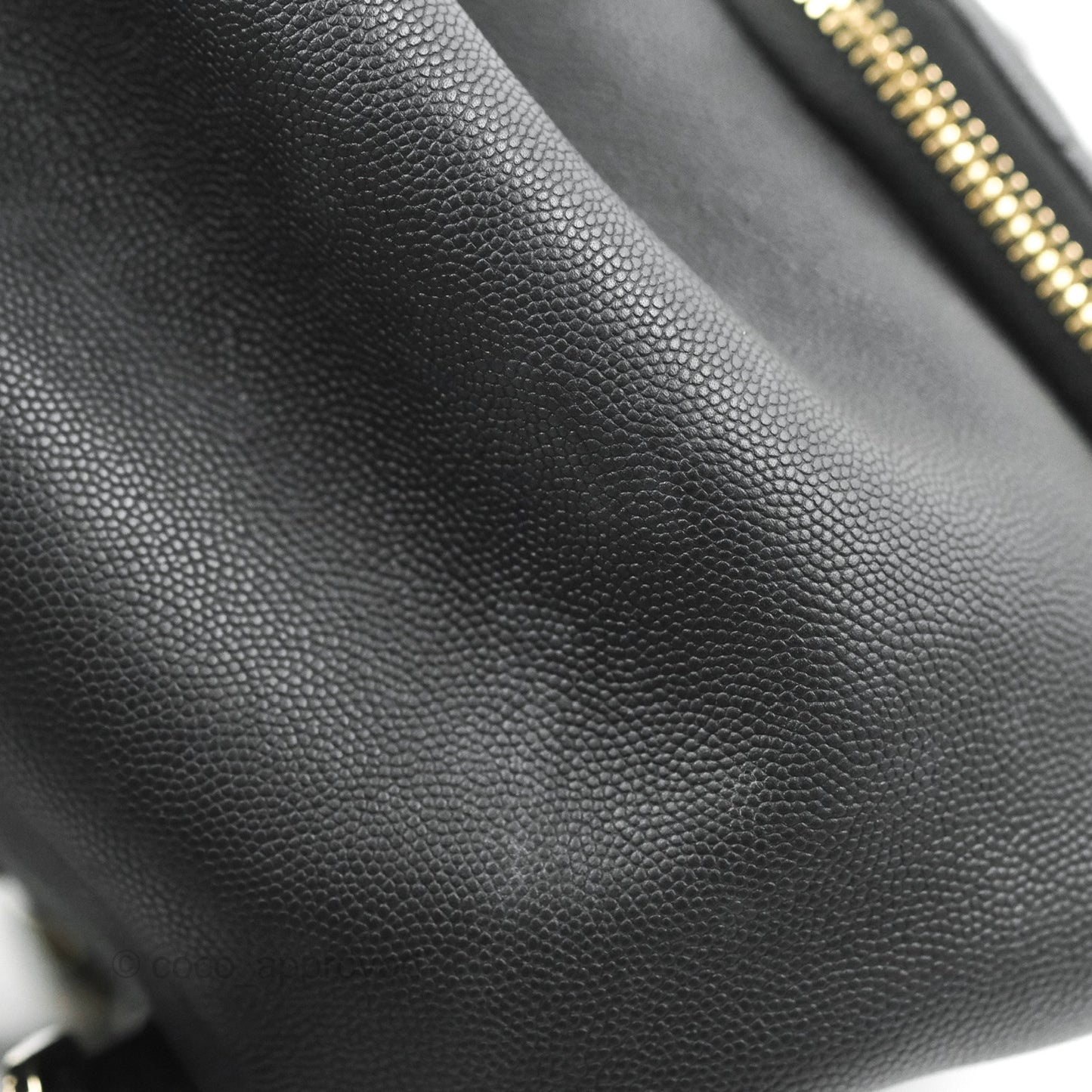 Chanel Quilted Business Affinity Backpack Black Caviar Gold Hardware
