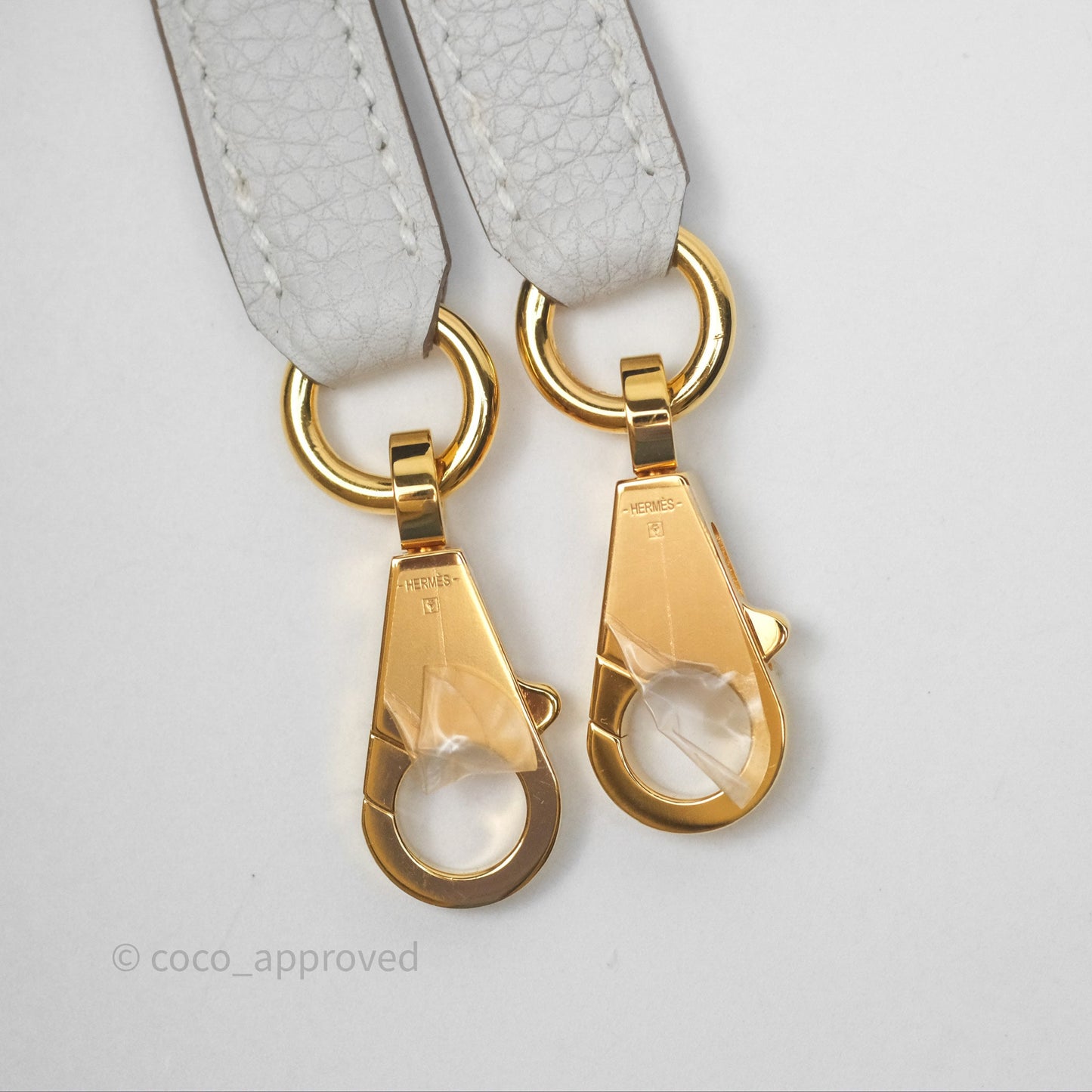 Hermès Kelly II 28 Retourne Gris Pale M4 Togo Gold Hardware