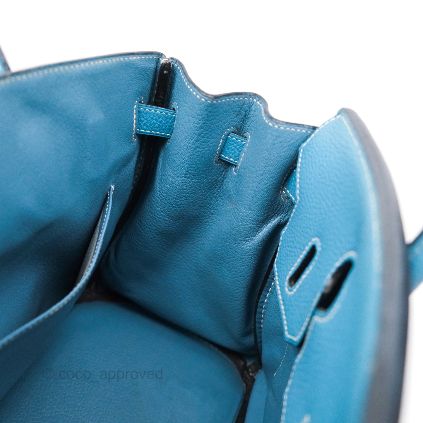 Hermès Birkin 30 Blue Jean Togo Palladium Hardware