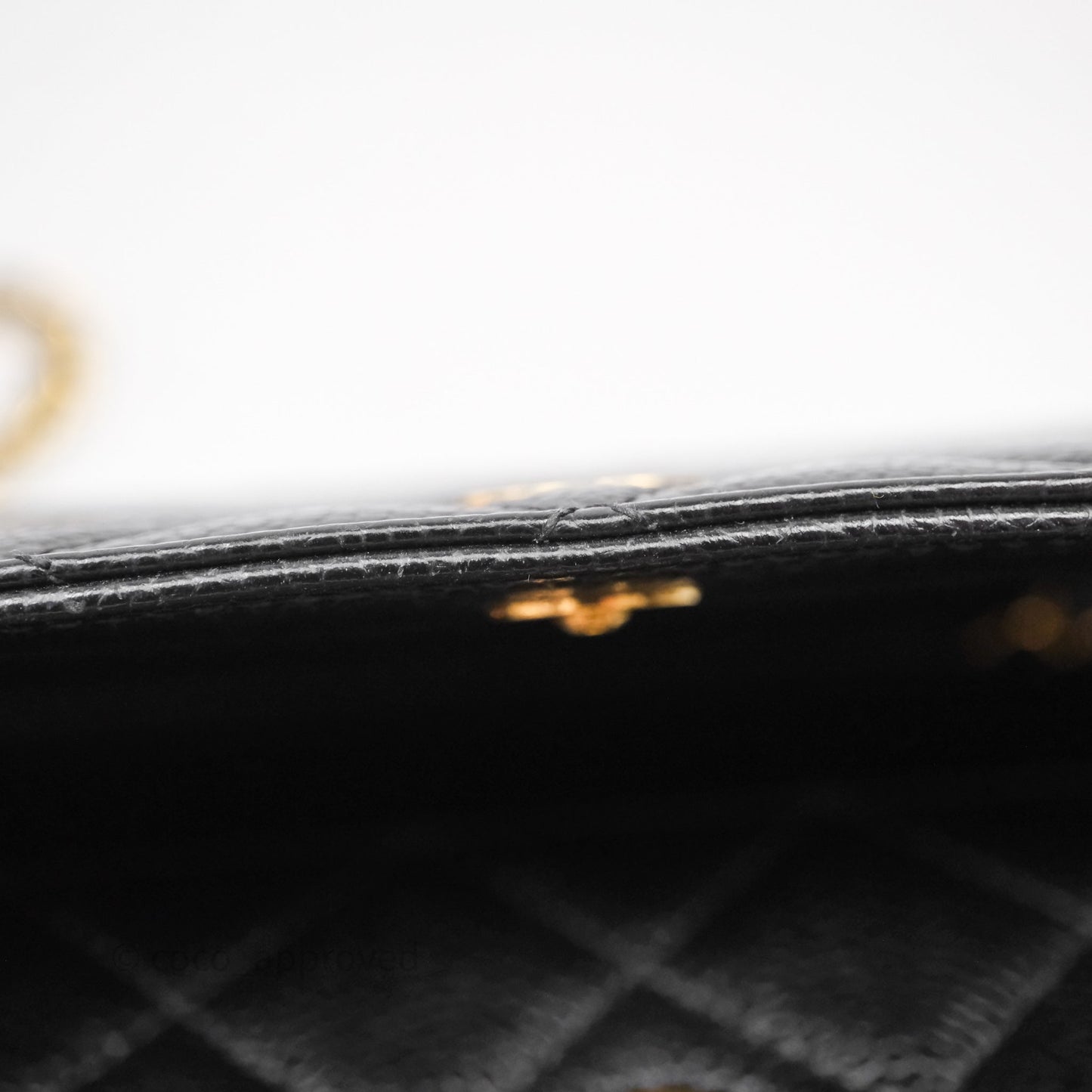 Chanel Quilted WOC Black Caviar Gold Hardware
