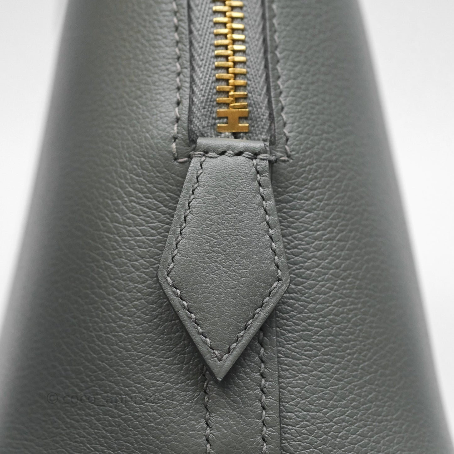 Hermès Bolide 1923 25 Gris Meyer 0L Evercolor Gold Hardware