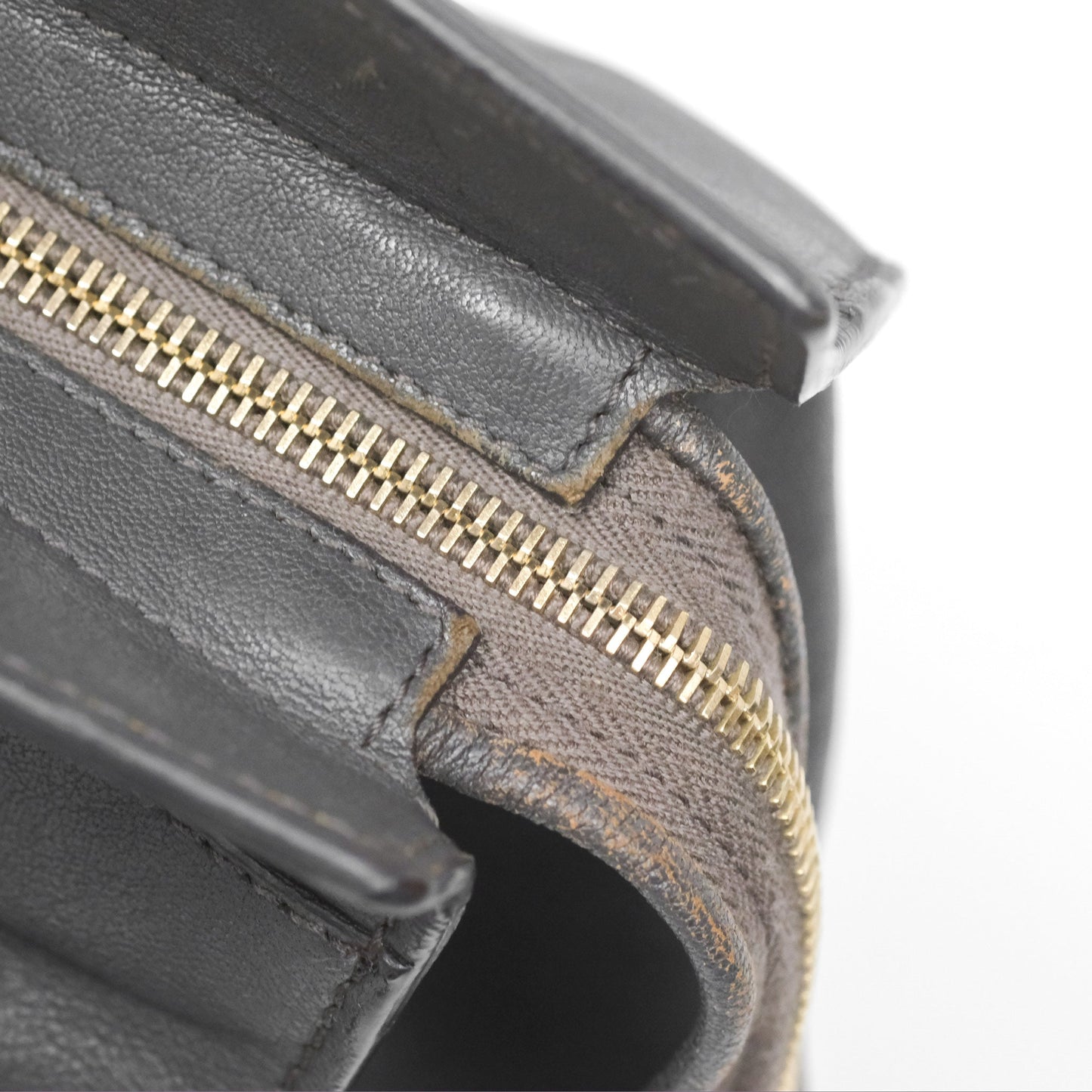 Saint Laurent Chyc Bag Dark Grey Calfskin Gold Hardware
