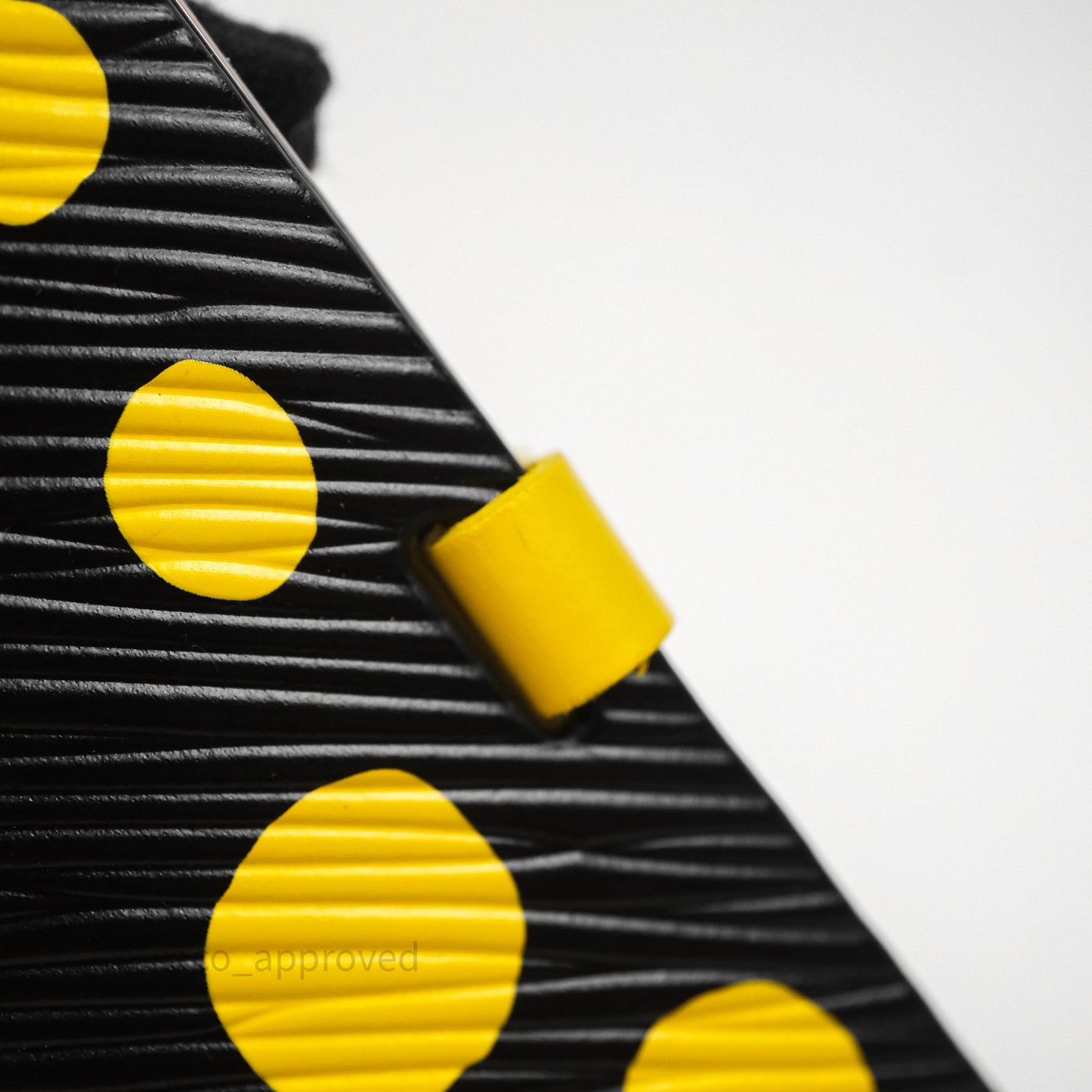 Louis Vuitton x Yayoi Kusama Epi Marellini Bag Infinity Dots Yellow Silver Hardware