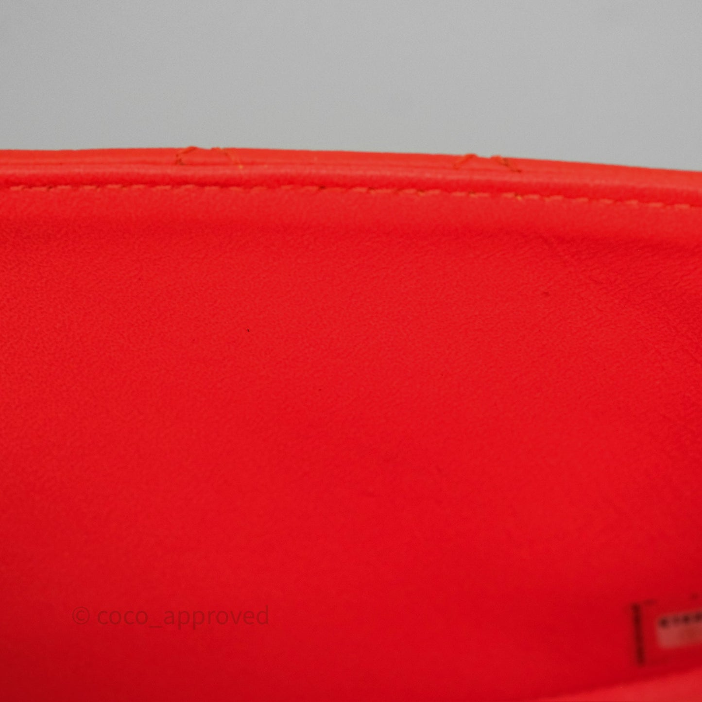 Chanel Mini Reissue 224 Tangerine Orange Goatskin Silver Hardware