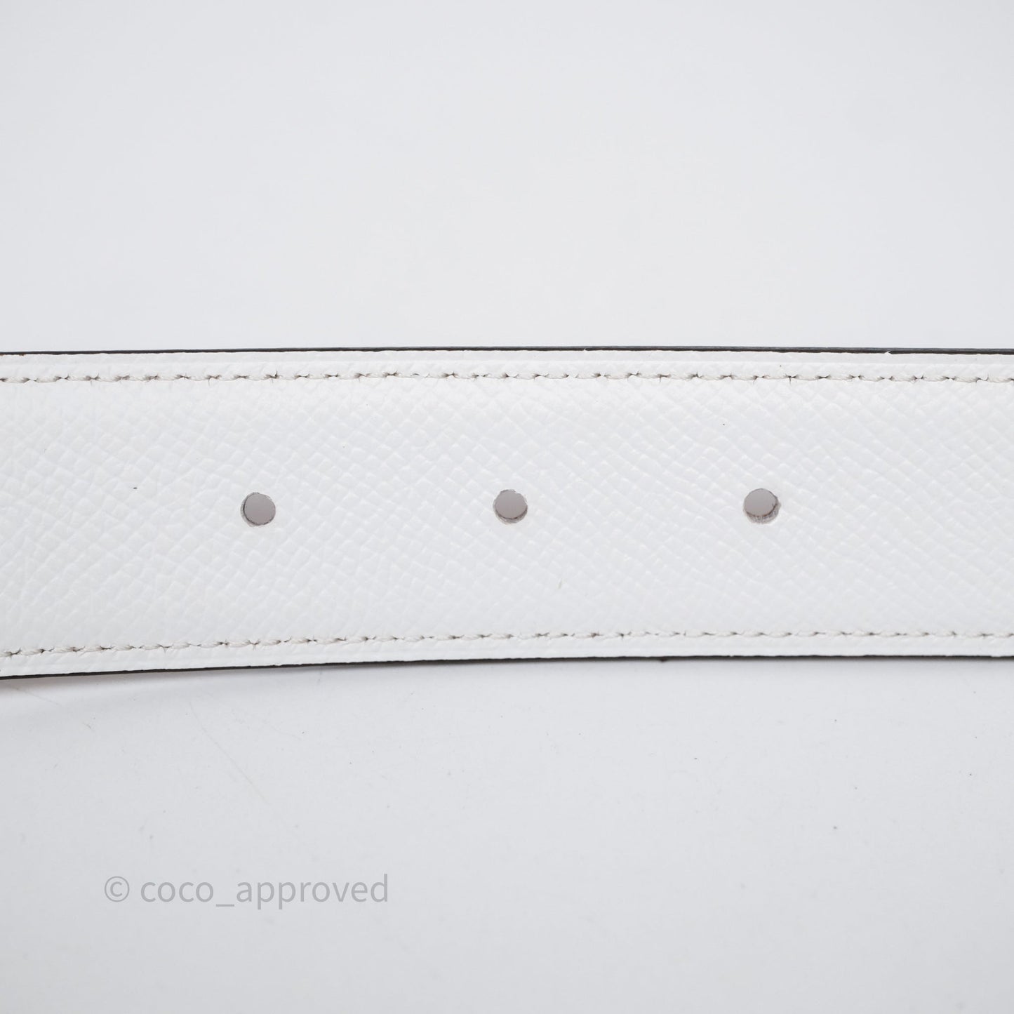 Hermès H Belt Buckle & Reversible Strap Gold White Blanc Brushed Palladium Hardware