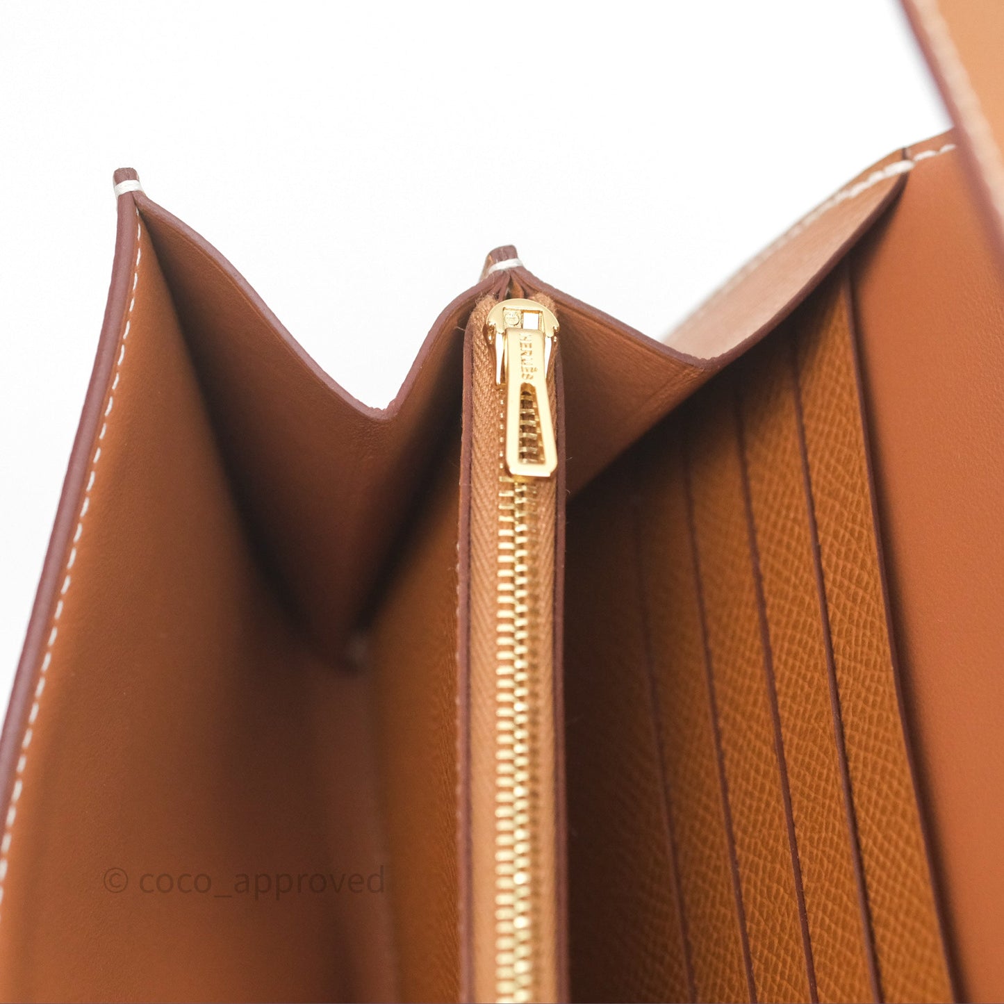 Hermès Constance Long To Go Wallet Gold Epsom Gold Hardware