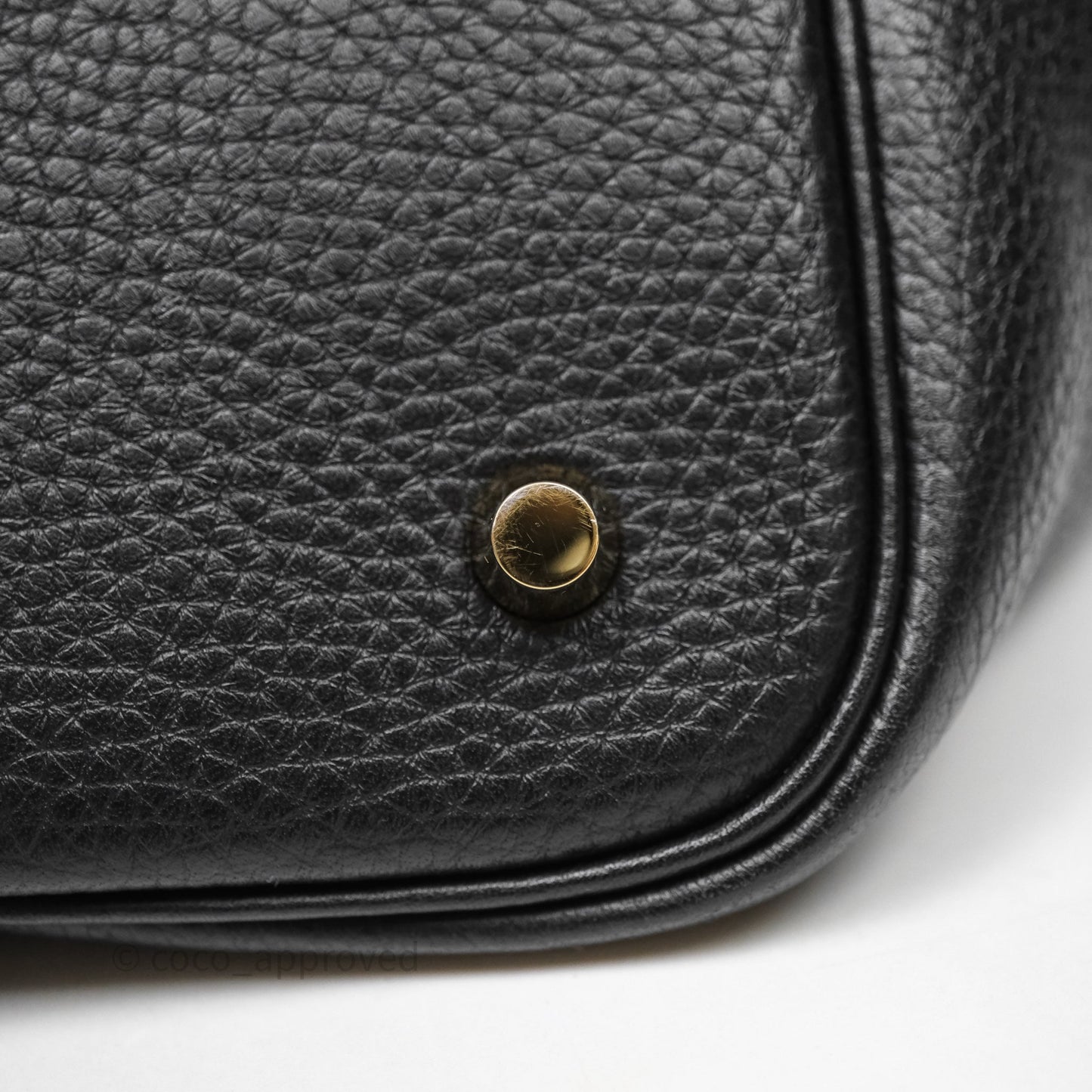 Hermès Picotin 22 Black Noir 89 Clemence Gold Hardware
