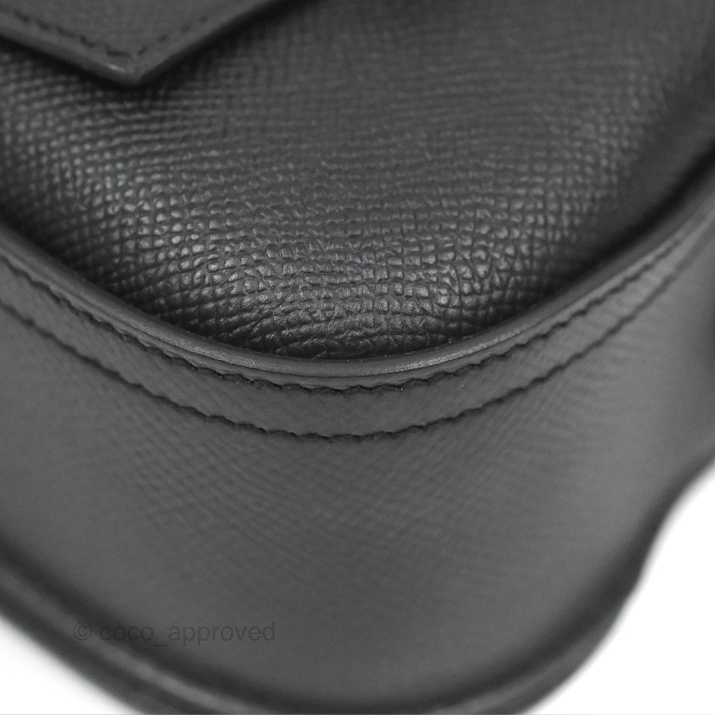 Hermès Della Cavalleria Mini Bag Black Epsom Palladium Hardware