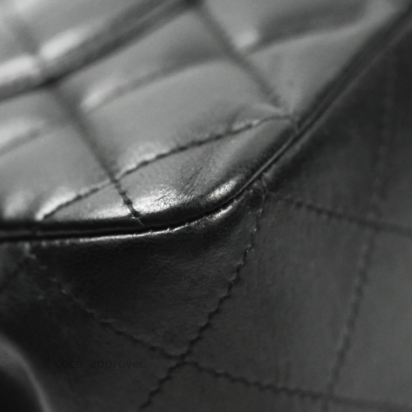 Chanel Jumbo Single Flap Black Lambskin Silver Hardware⁣⁣