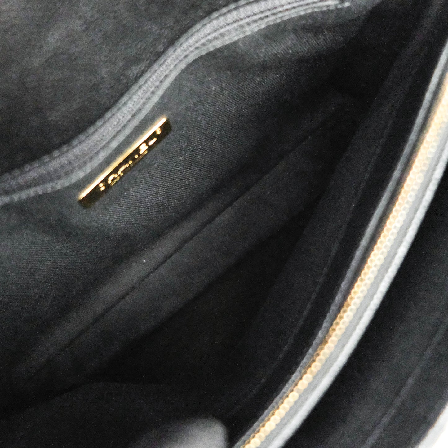 Chanel Chic Affinity Medium Grained Calfskin Black Aged Gold Hardware
