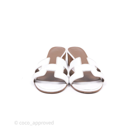 Hermes Oasis Sandal in White Size 37