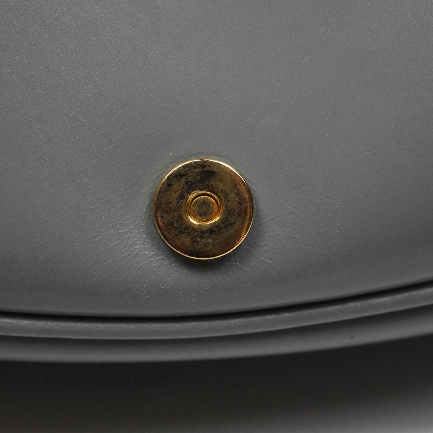 Christian Dior Medium Bobby Flap Grey Box Calfskin