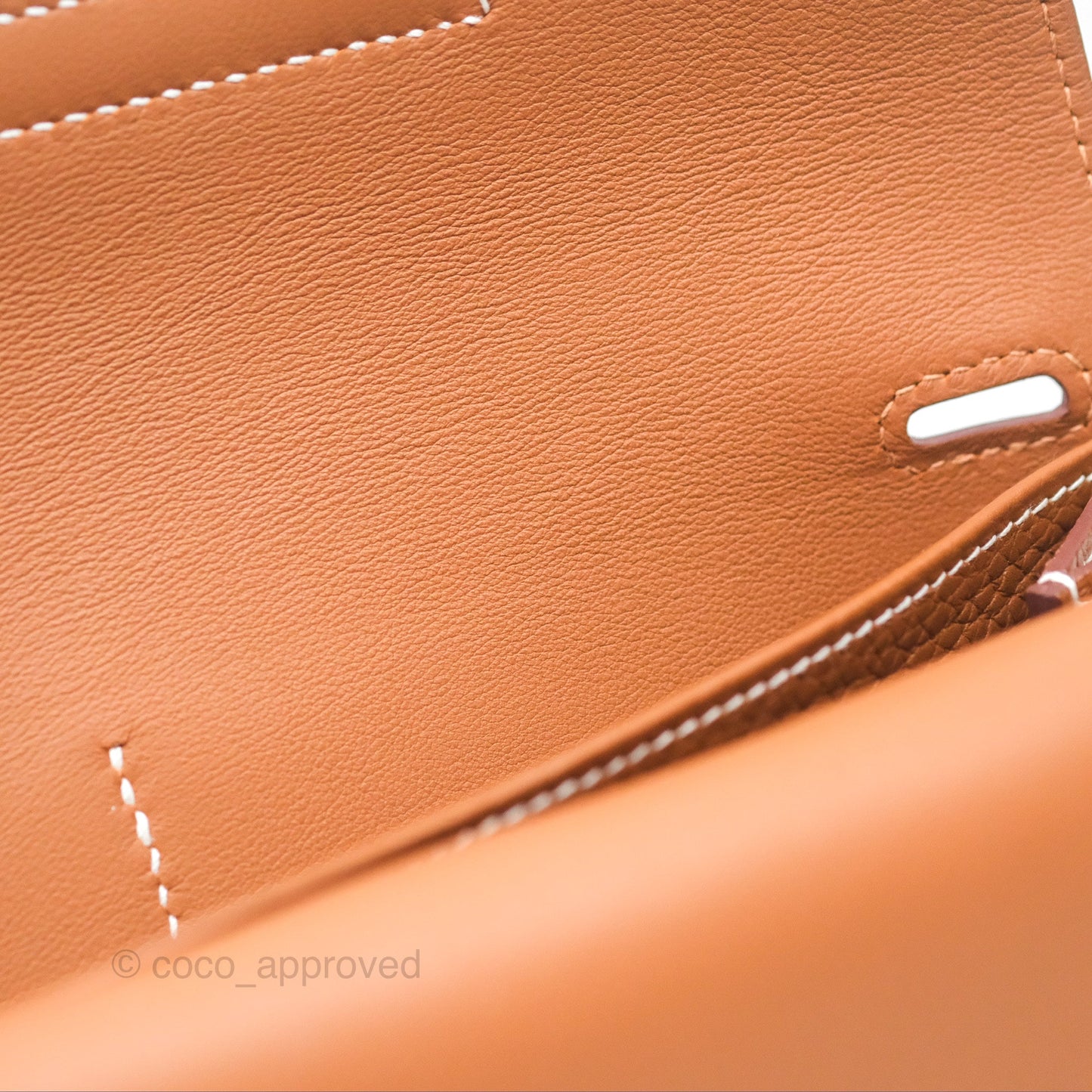 Hermès Halzan 25 Gold Clemence Gold Hardware