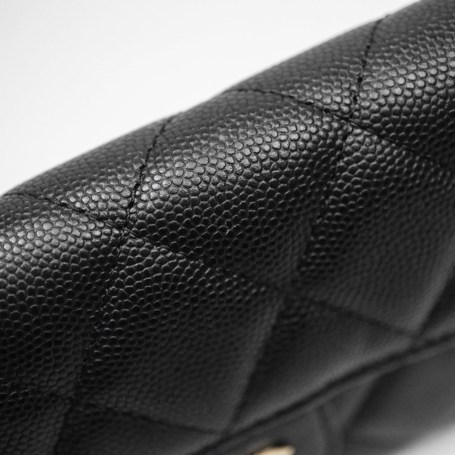 Chanel Classic Long Black Caviar Flap Wallet Silver Hardware