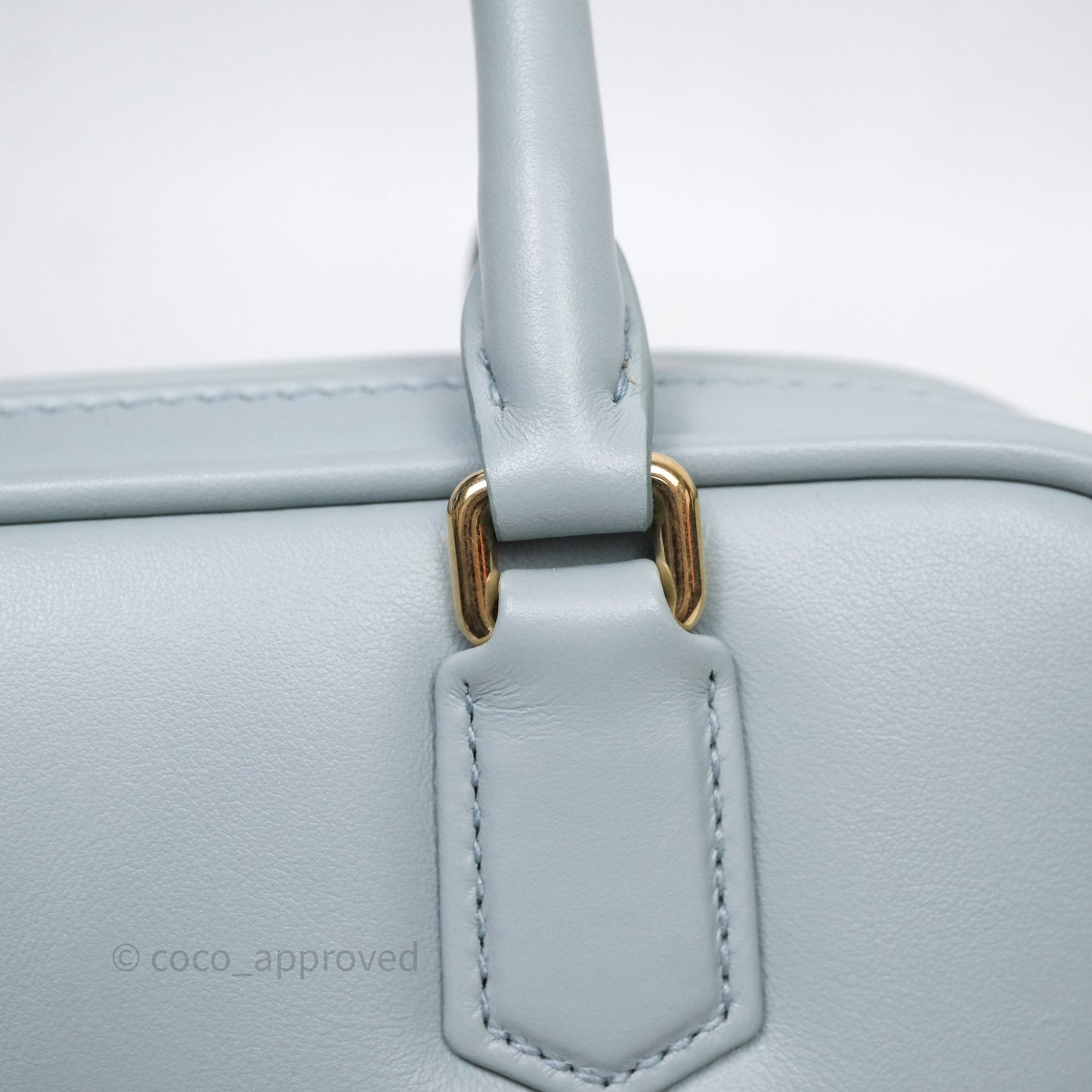 Miu Miu Arcadie Mini Bag Lago Blue Gold Hardware