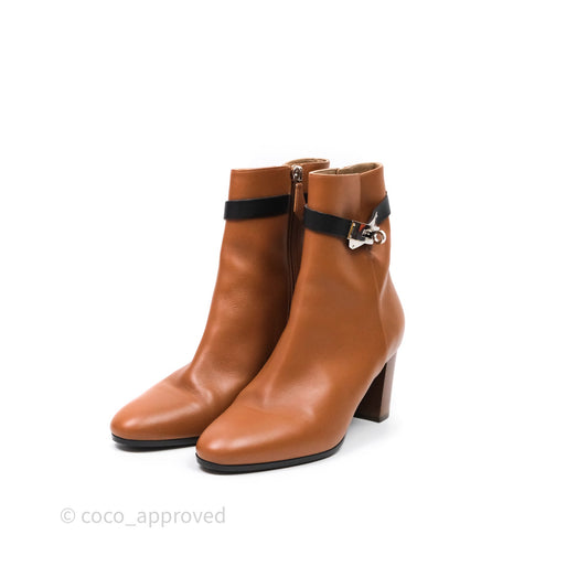 Hermes Saint Germain Ankle Boots Brown Size 39