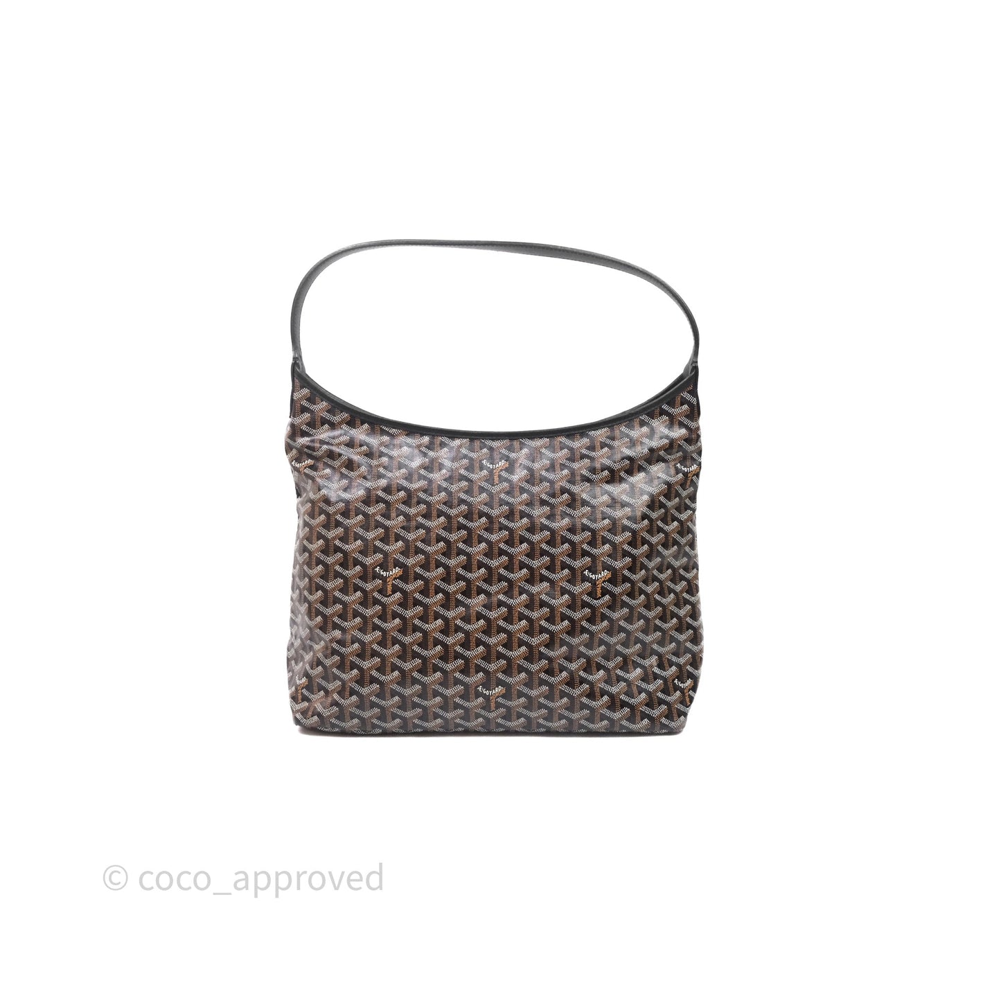 Goyard Bohème Hobo Bag Black Goyardine Canvas