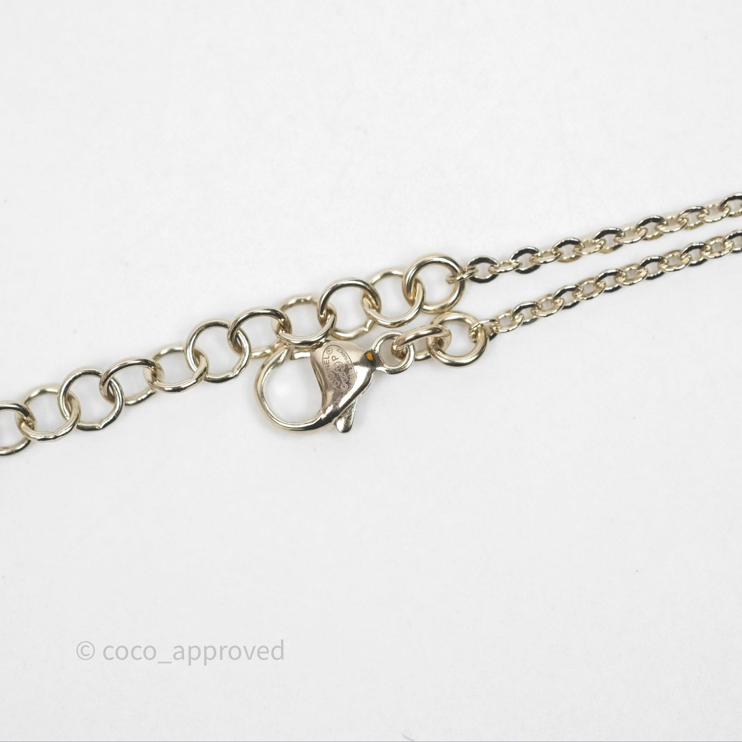 Chanel CC Crystal Bracelet Gold Tone 25P
