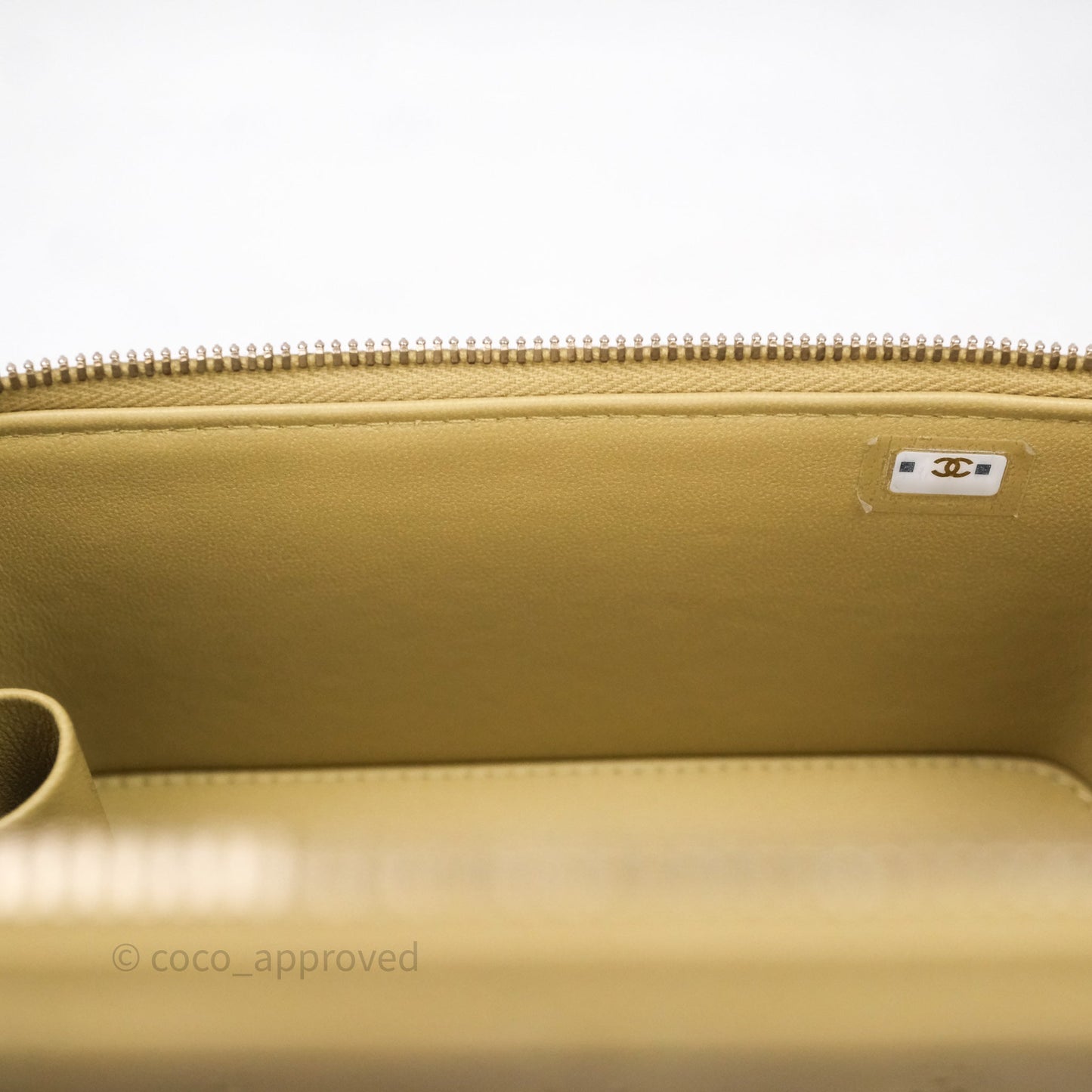 Chanel Top Handle Vanity with Chain Olive Green Lambskin Aged Gold Hardware
