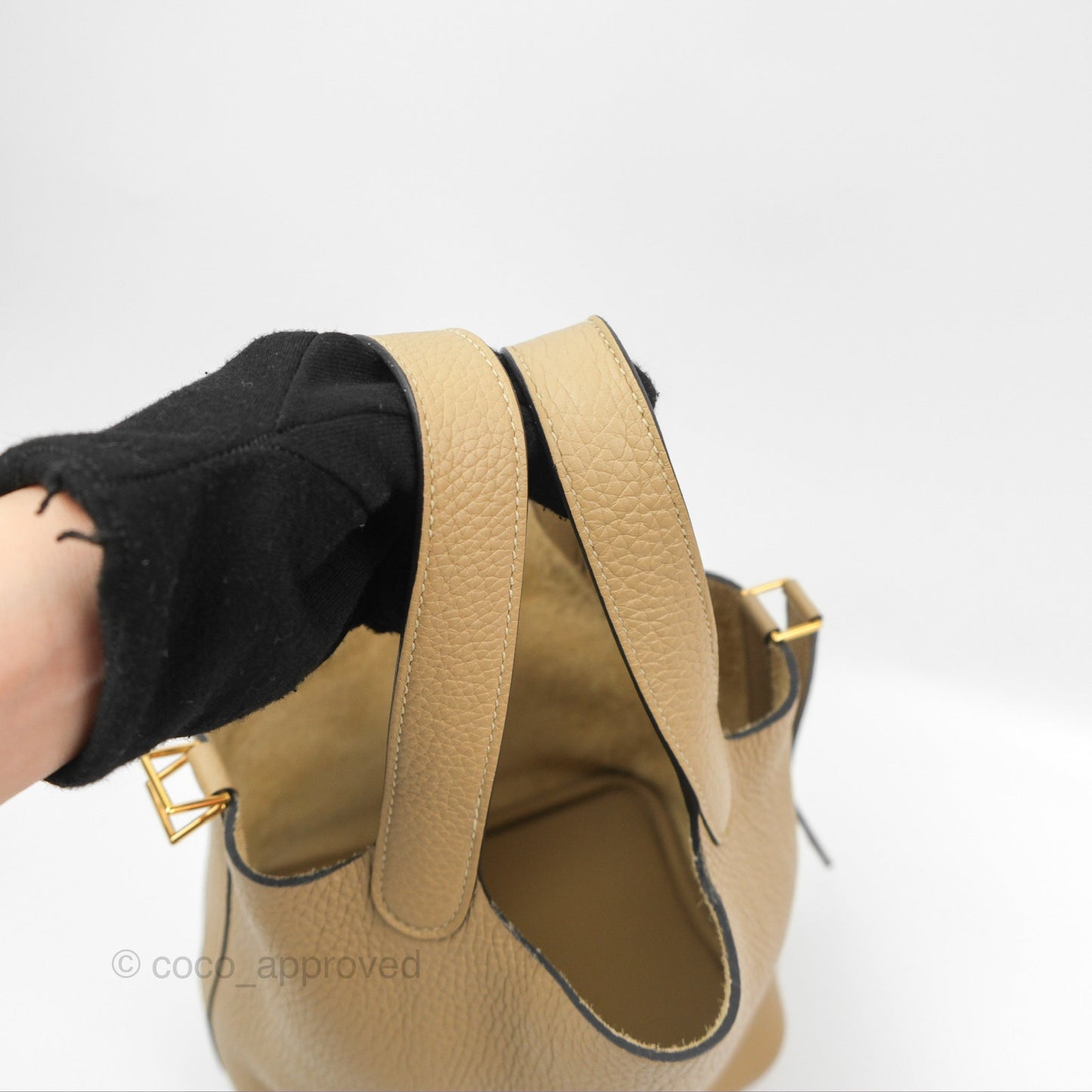 Hermès Picotin 18 Trench Clemence Gold Hardware