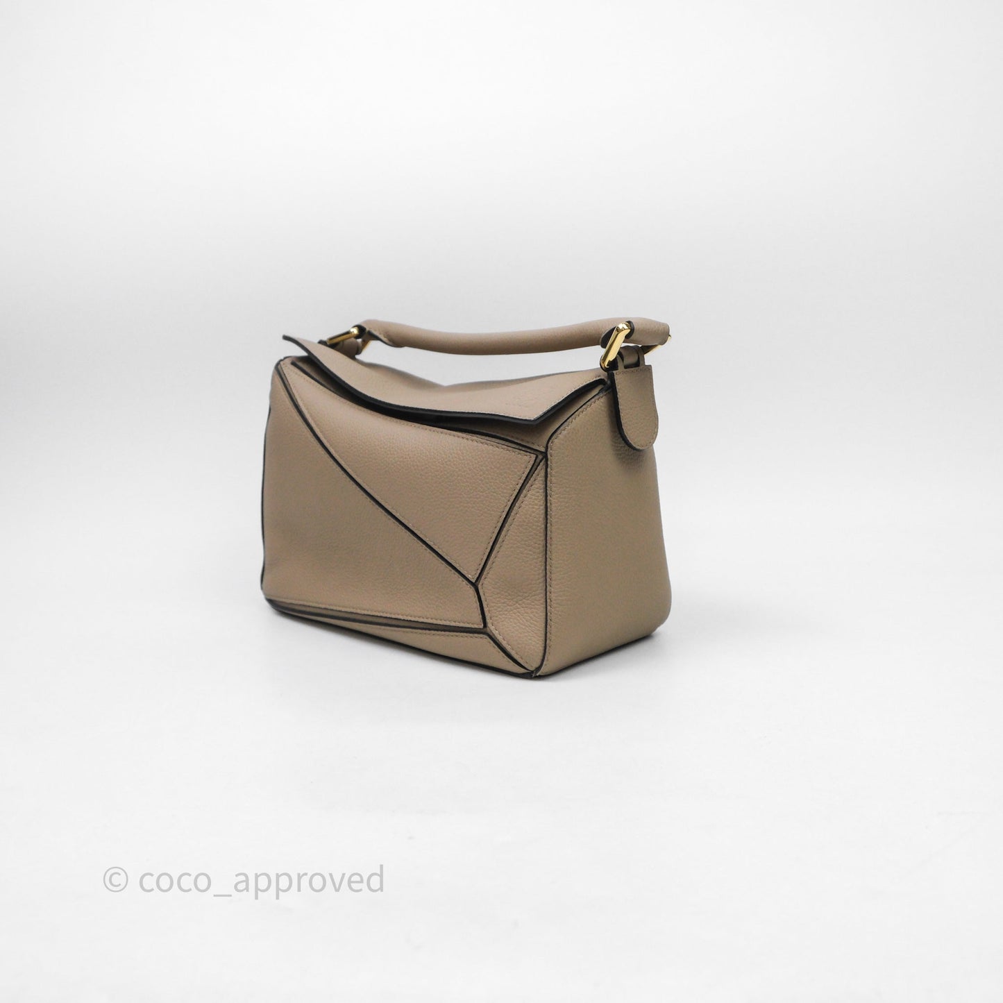 Loewe Small Puzzle Bag Sand Mink Grained Calfskin