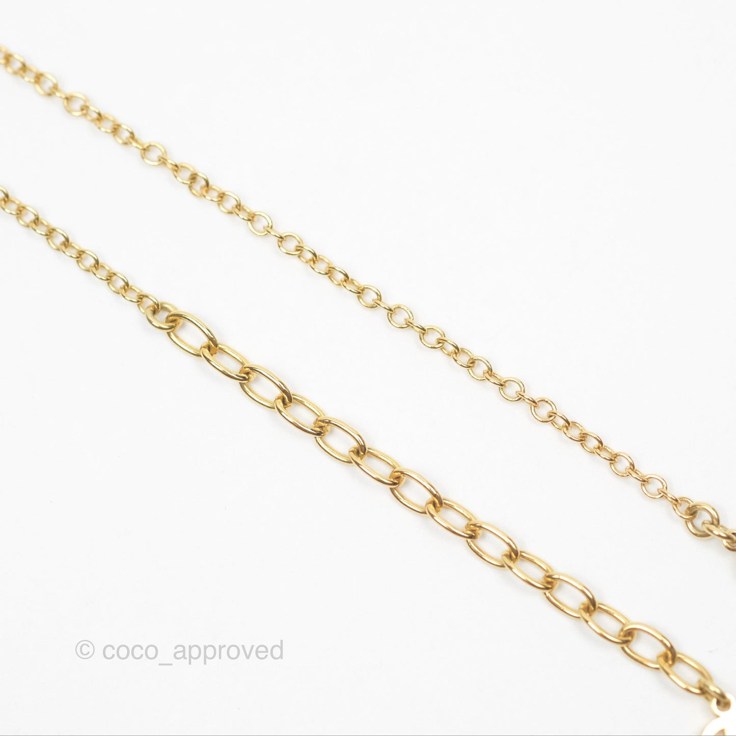 Chanel CC Butterfly Necklace Gold Tone 22S