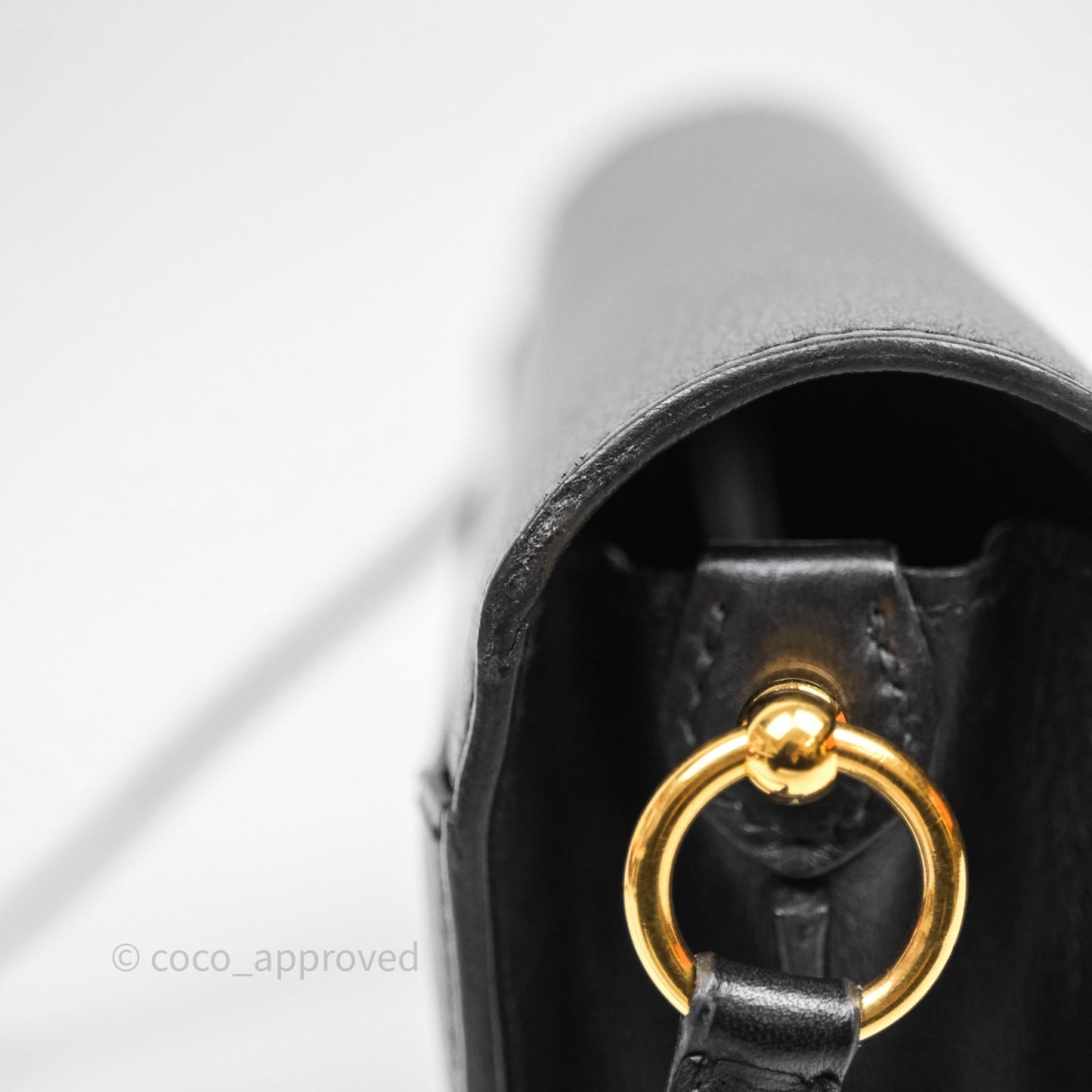 Hermès Roulis Mini 18 Black Veau Evergrain Gold Hardware