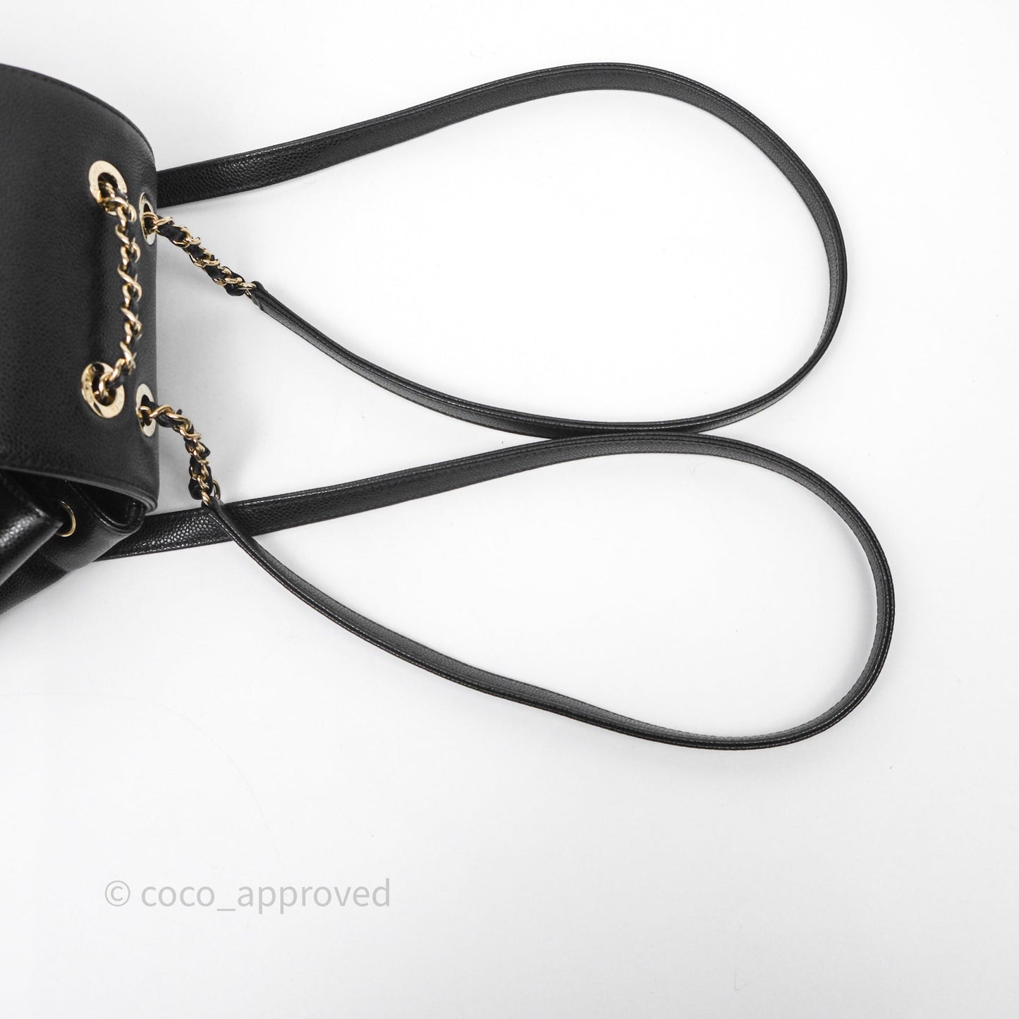 Chanel Quilted Mini Business Affinity Backpack Black Caviar Gold Hardware