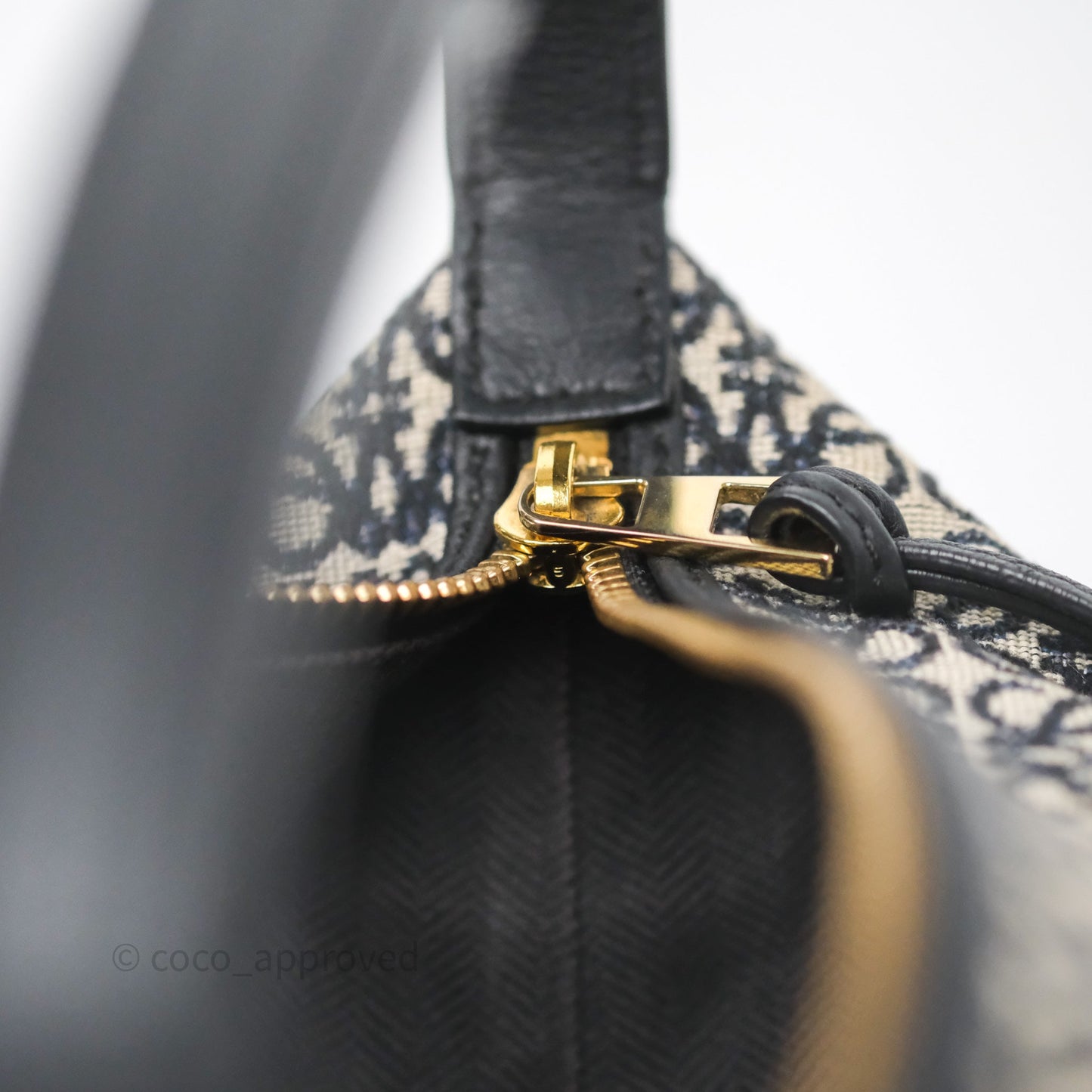 Loewe Small Cubi bag in Anagram Jacquard & Calfskin Navy/Black