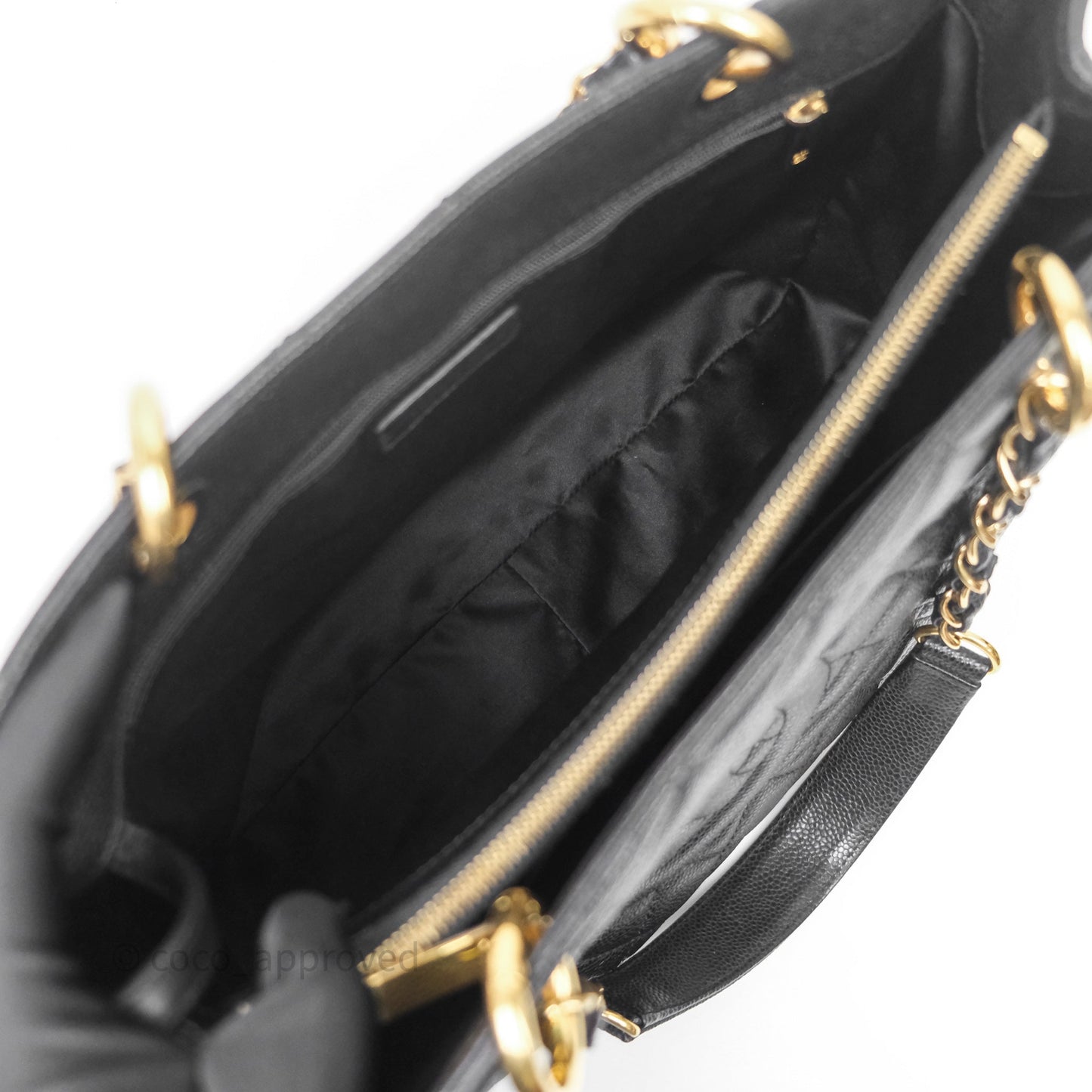 Chanel GST Black Caviar Gold Hardware