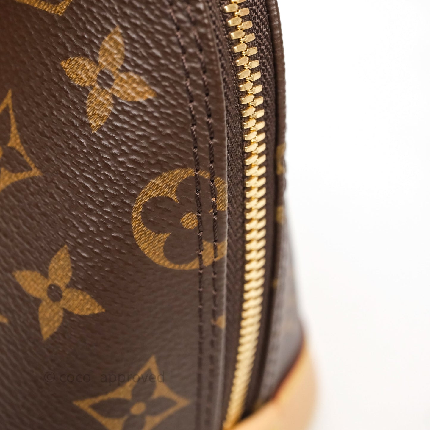Louis Vuitton Monogram Alma BB Bag Gold Hardware