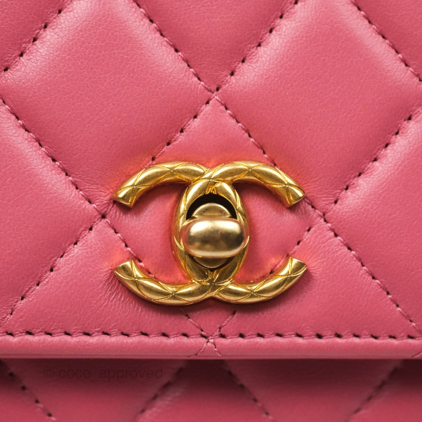 Chanel All Slide Wallet on Chain WOC Adjustable Chain Quilted Pink Lambskin
