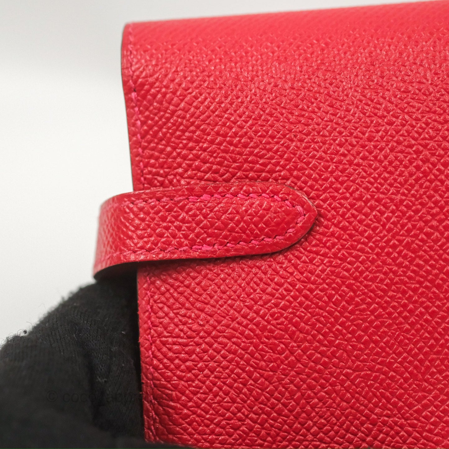 Hermès Kelly Wallet Rouge Casaque Epsom Gold Hardware
