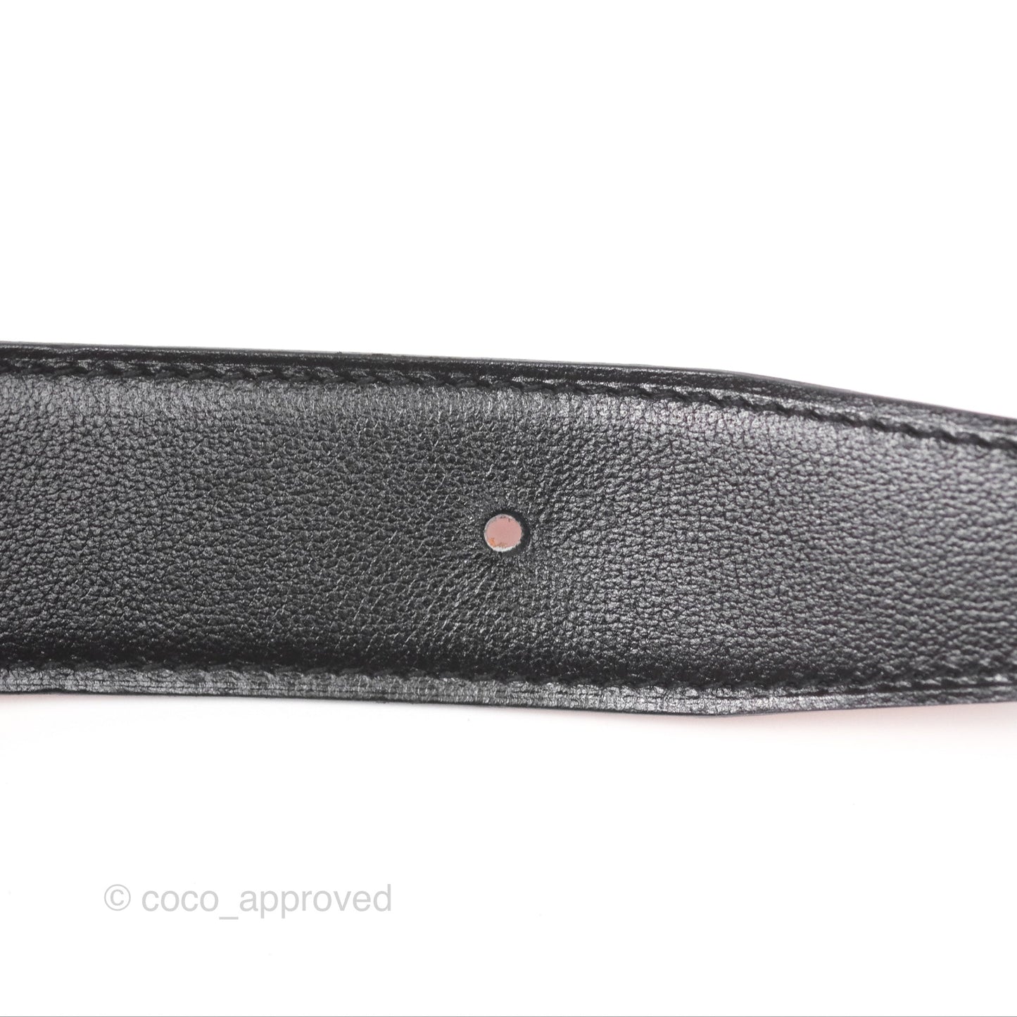 Hermès H Speed Belt Buckle & Reversible Leather Strap Black Silver Hardware 32mm
