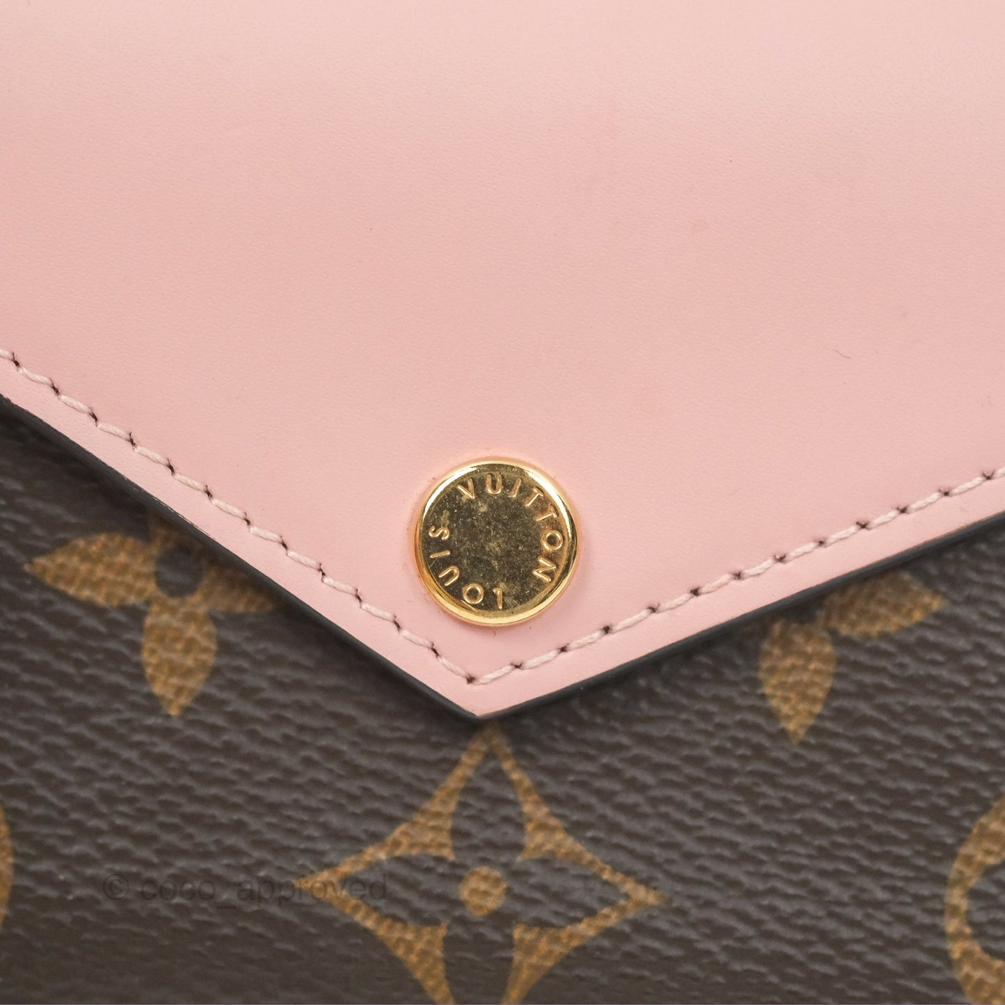 Louis Vuitton Victorine Wallet Monogram Canvas Rose Ballerina