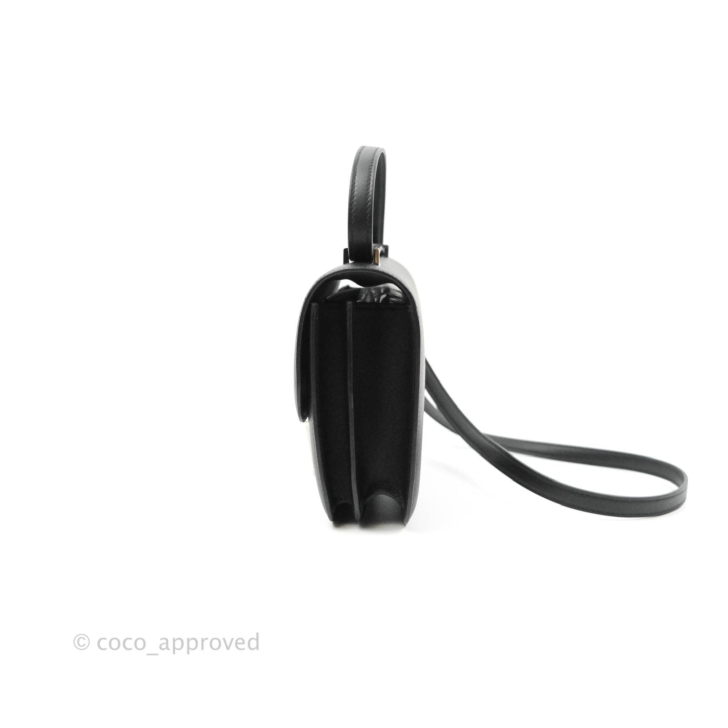 Hermès Constance Mini 18cm Black Swift Marble Lock