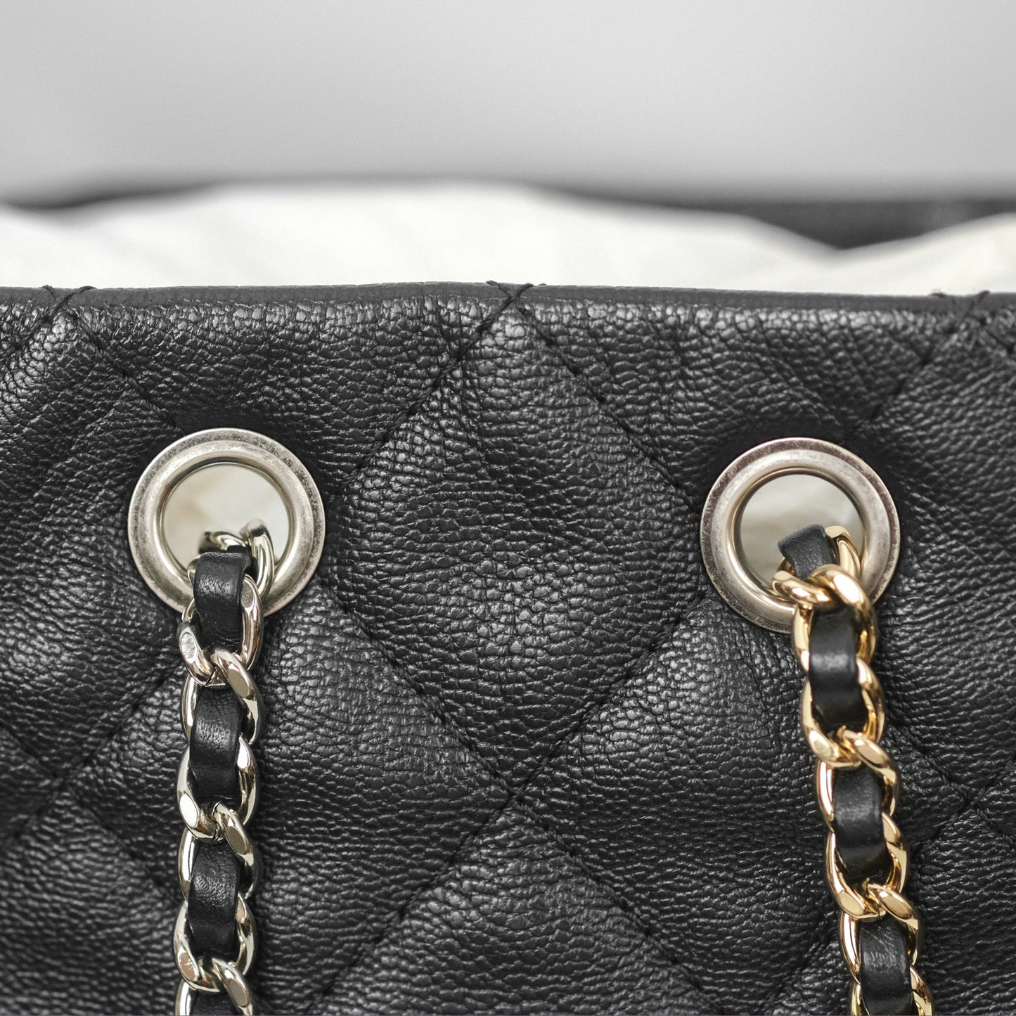 Chanel Small Gabrielle Backpack Black Patent Goatskin